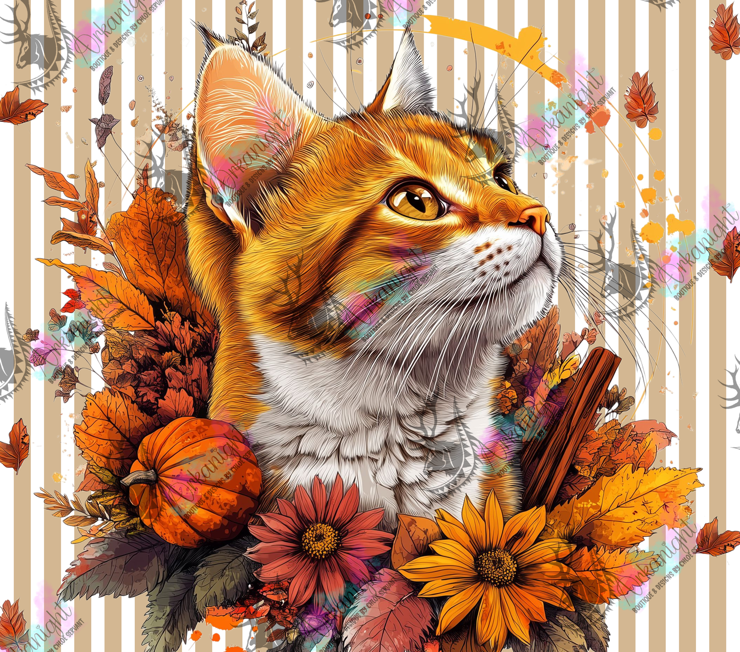 Numérique - Collection Monstera & Automne 2025 - Chat Roux