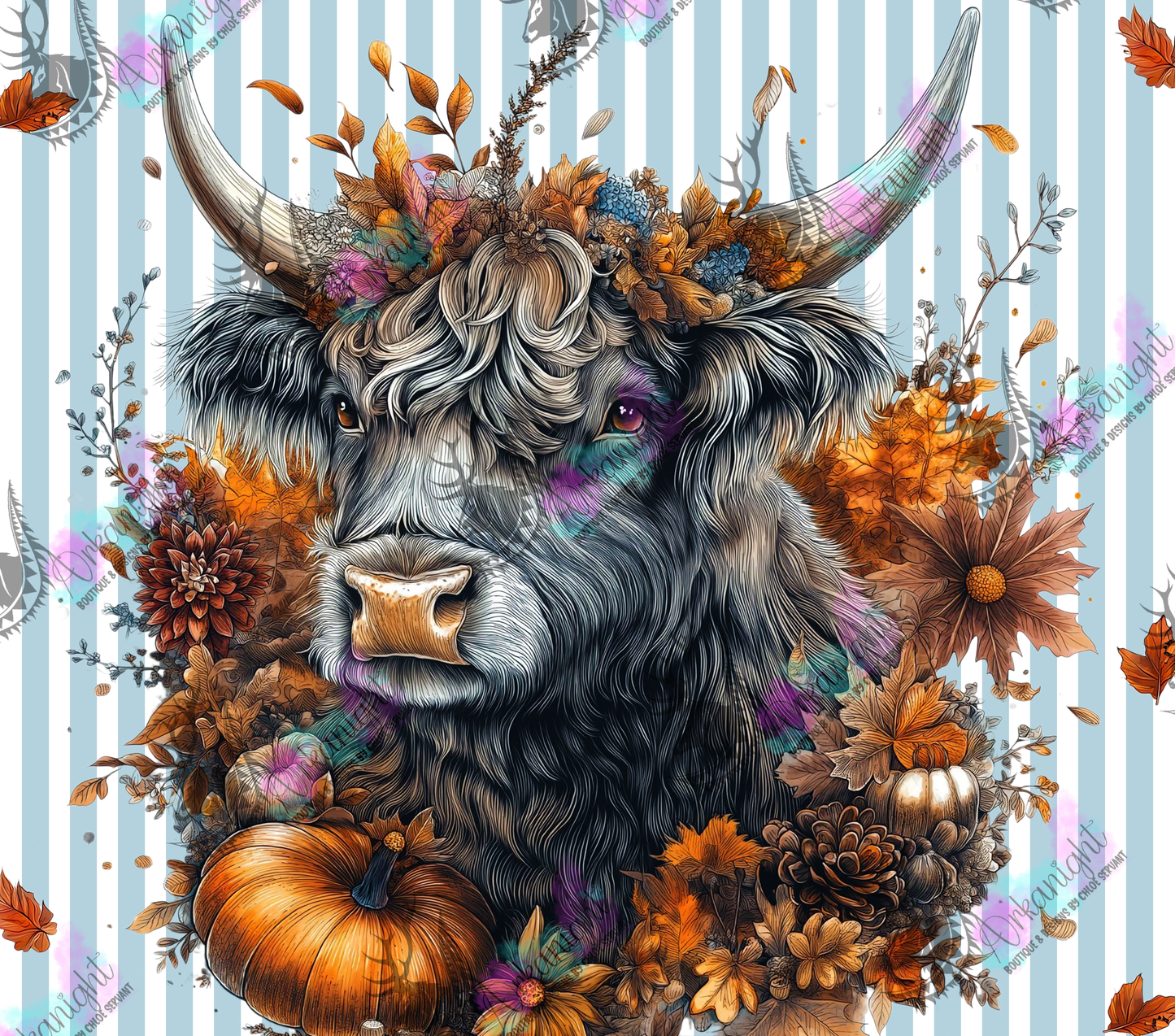 Numérique - Collection Monstera & Automne 2025 - Highland Cow Grise