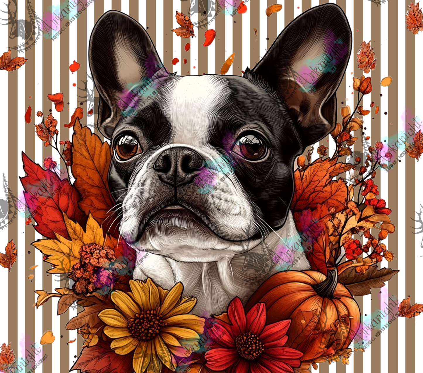 Numérique - Collection Monstera & Automne 2025 - Boston Terrier