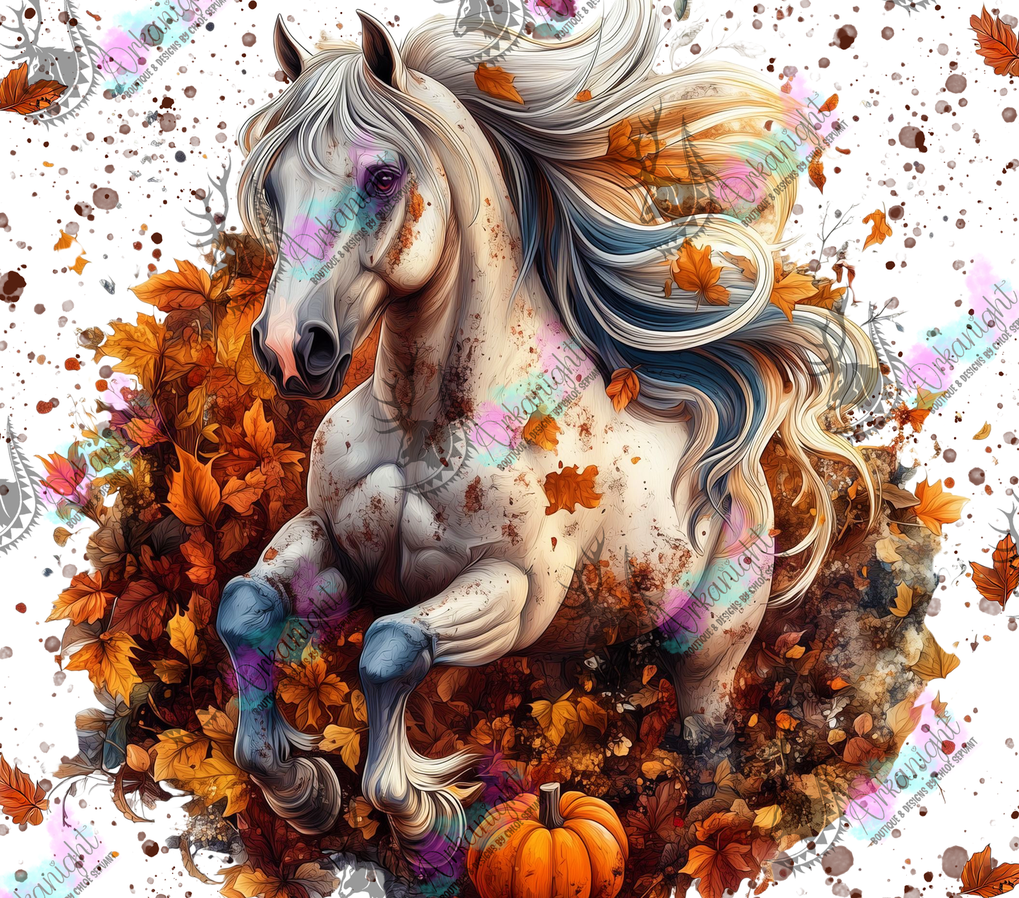 Numérique - Collection Monstera & Automne 2025 - Cheval Gris