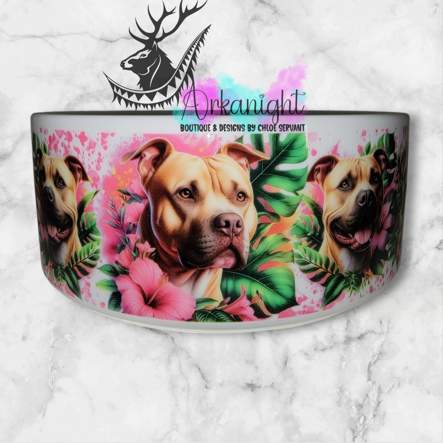 Gamelle en céramique sur commande - Pittbull