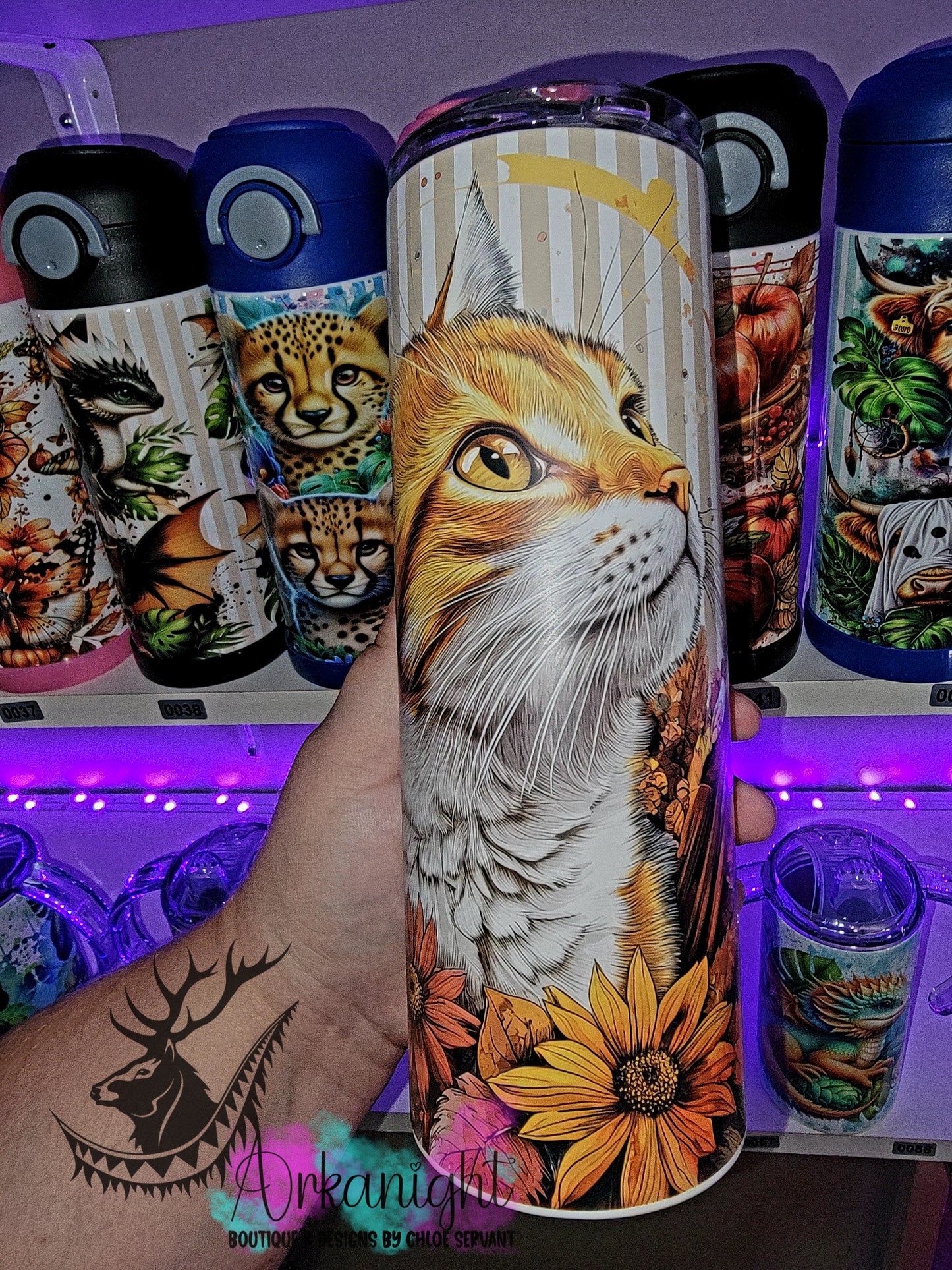 Gourde sur commande - Collection Automne 2025 - Chat Roux