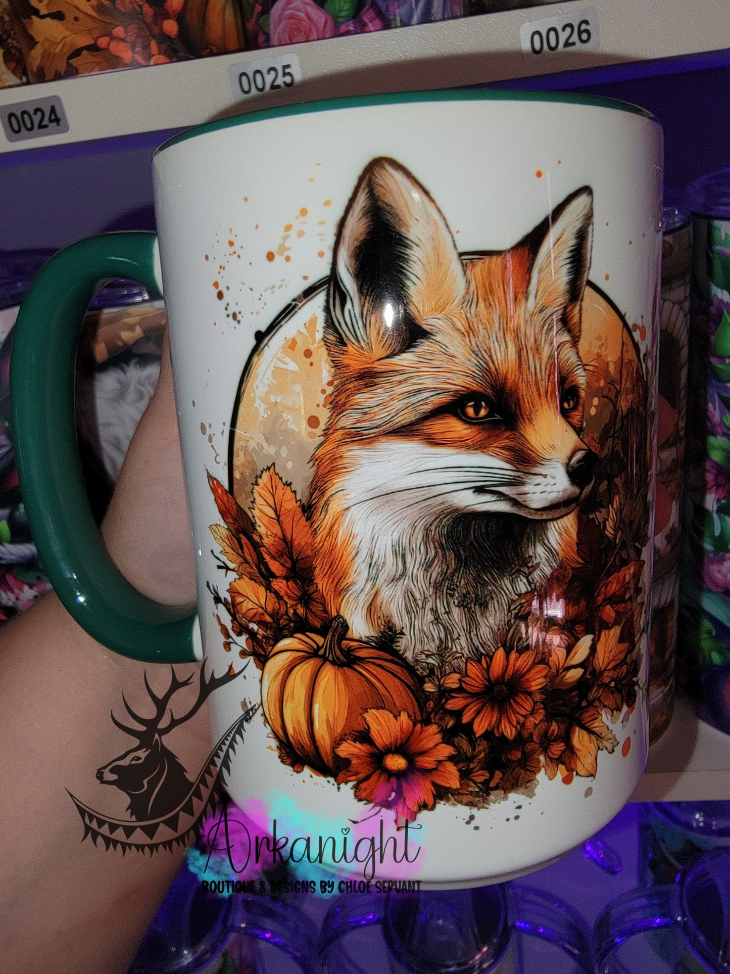 Tasse en céramique sur commande - Collection Automne - Fox