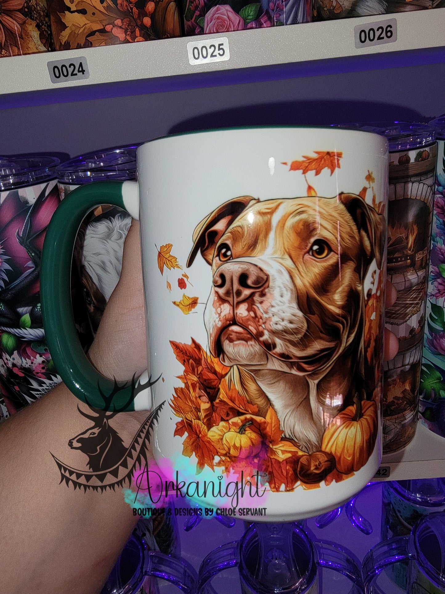 Tasse en céramique sur commande - Collection Automne - Pittbull