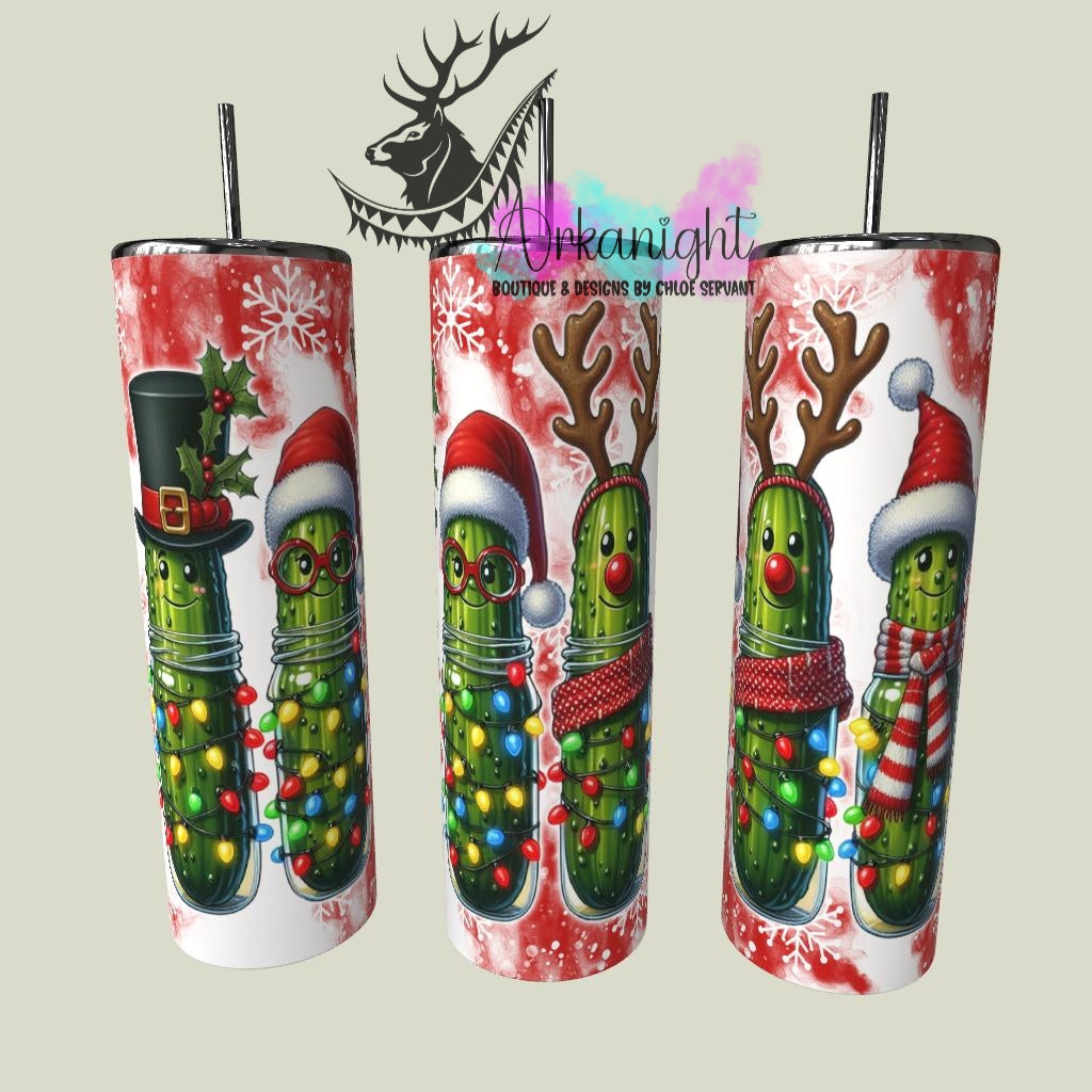 Gourde sur commande - Collection Hiver & Noël 2025 - Cornichons pour Noël