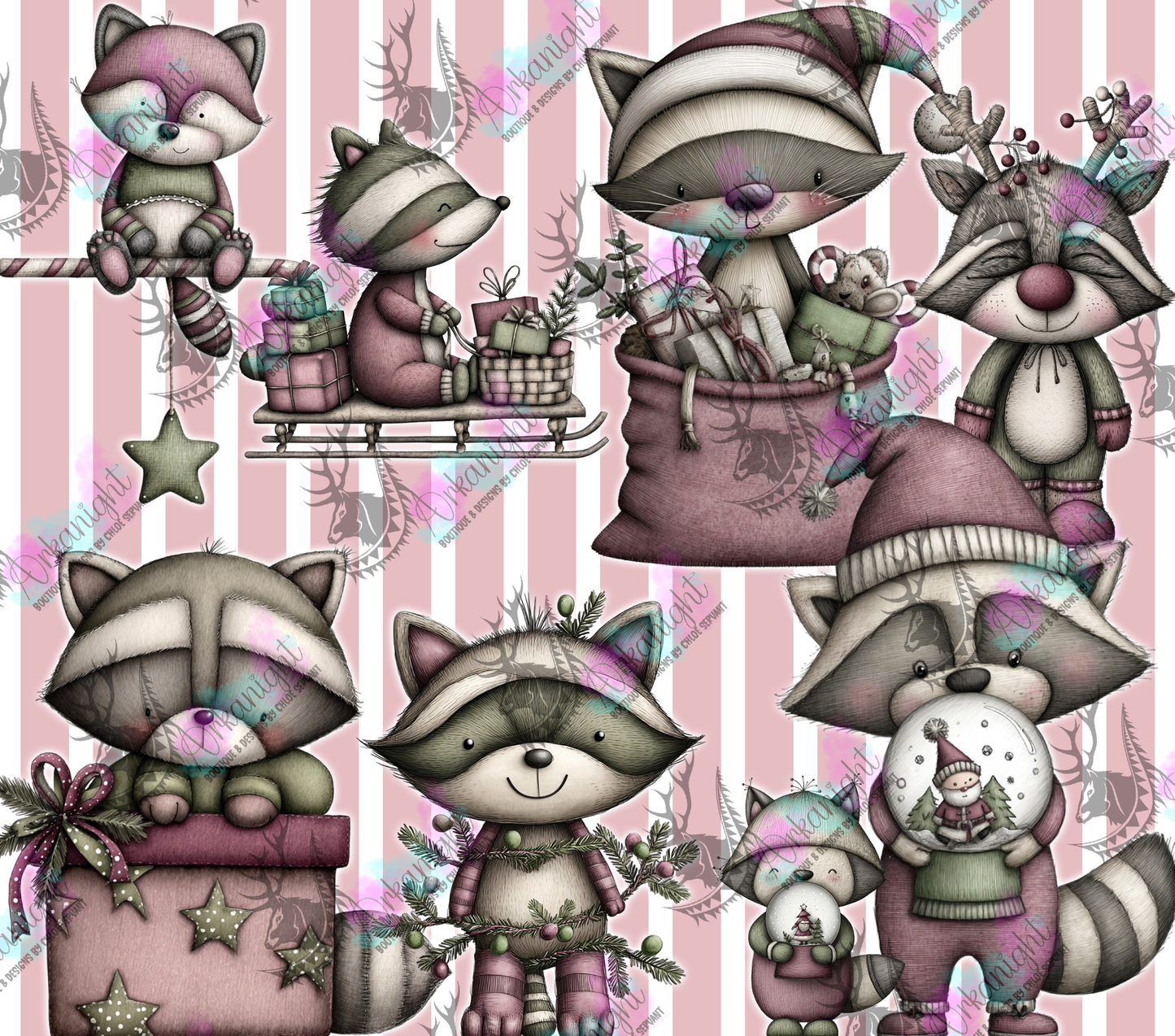 Numérique - Collection Hiver & Noël 2025 Vintage - Raton Festifs