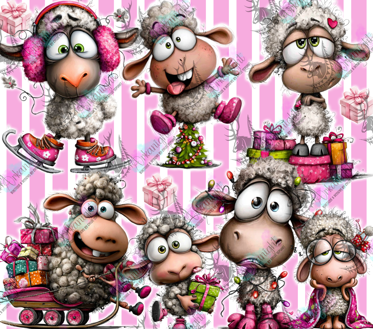 Numérique - Collection Hiver & Noël 2025 Vintage - Mouton Fou