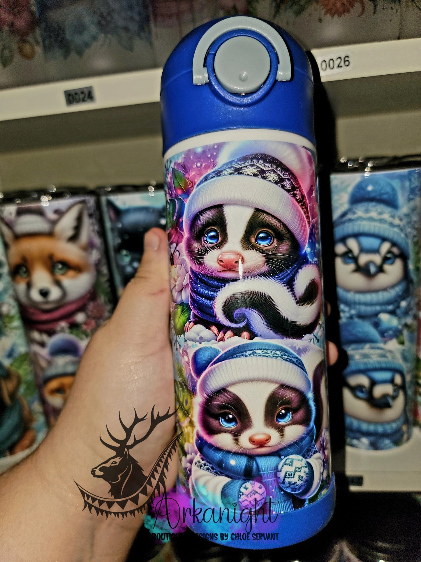 Gourde pour enfant - Sur Commande - Moufette d'hiver