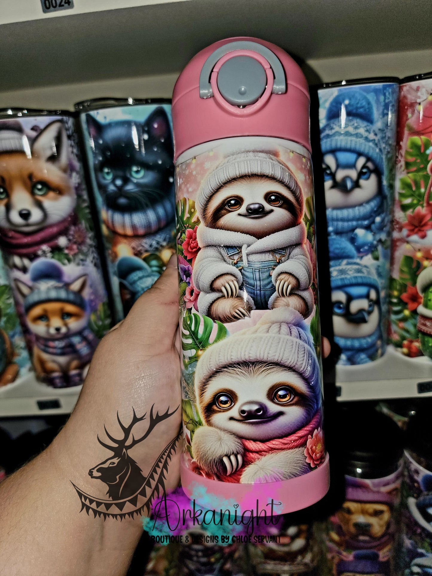 Gourde pour enfant - Sur Commande - Paresseux d'hiver