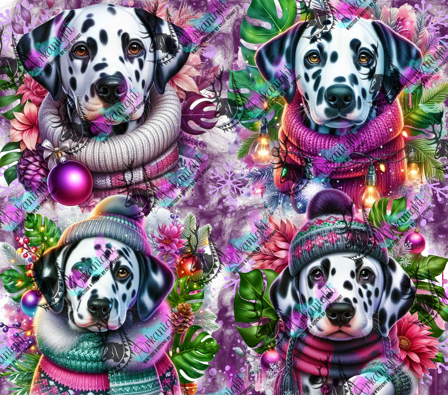 Numérique - Collection Hiver, Monstera & Chien 2025 - Dalmatien