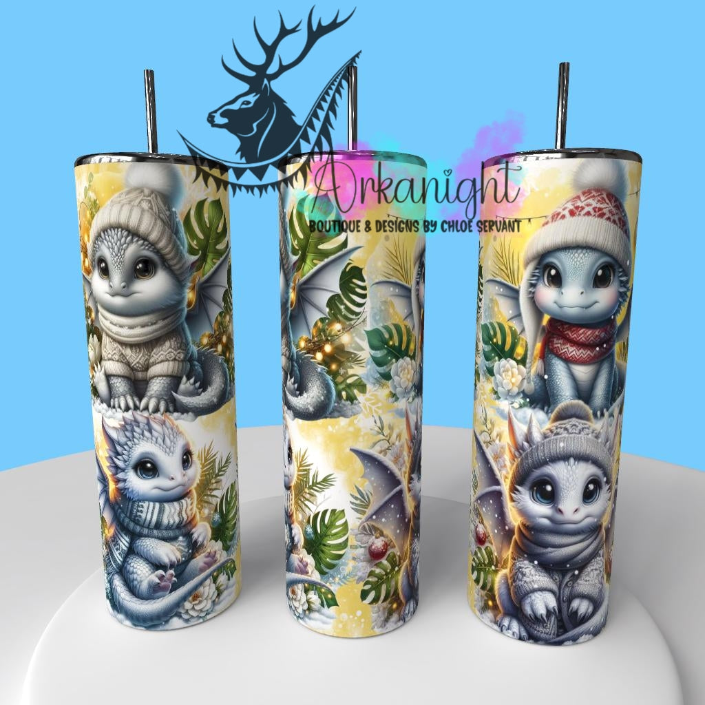 Gourde sur commande - Collection Hiver & Monstera & Dragon 2025 - Gris & Jaune Beurre