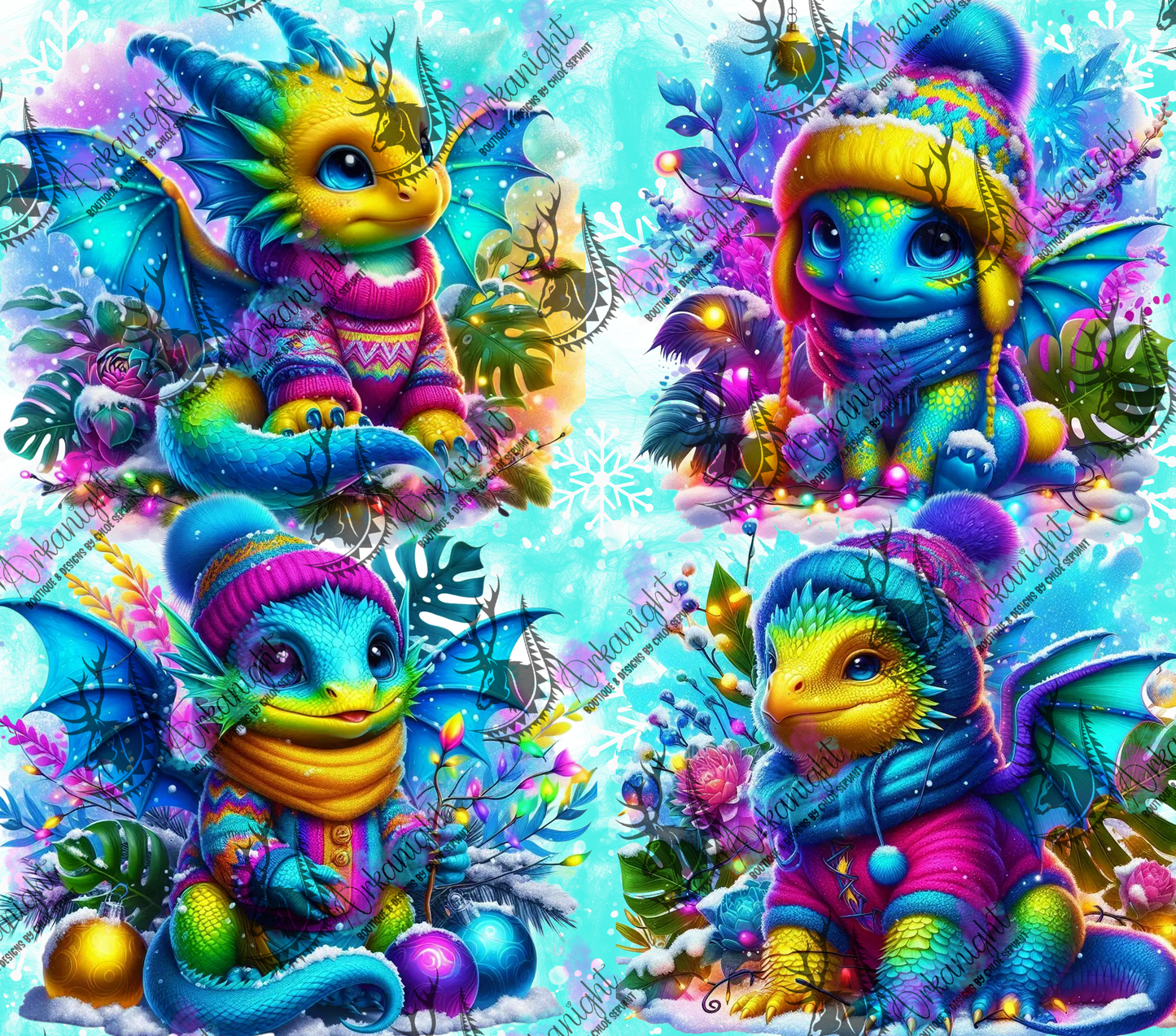 Numérique - Collection Hiver, Monstera & Dragon 2025 - Multicolors