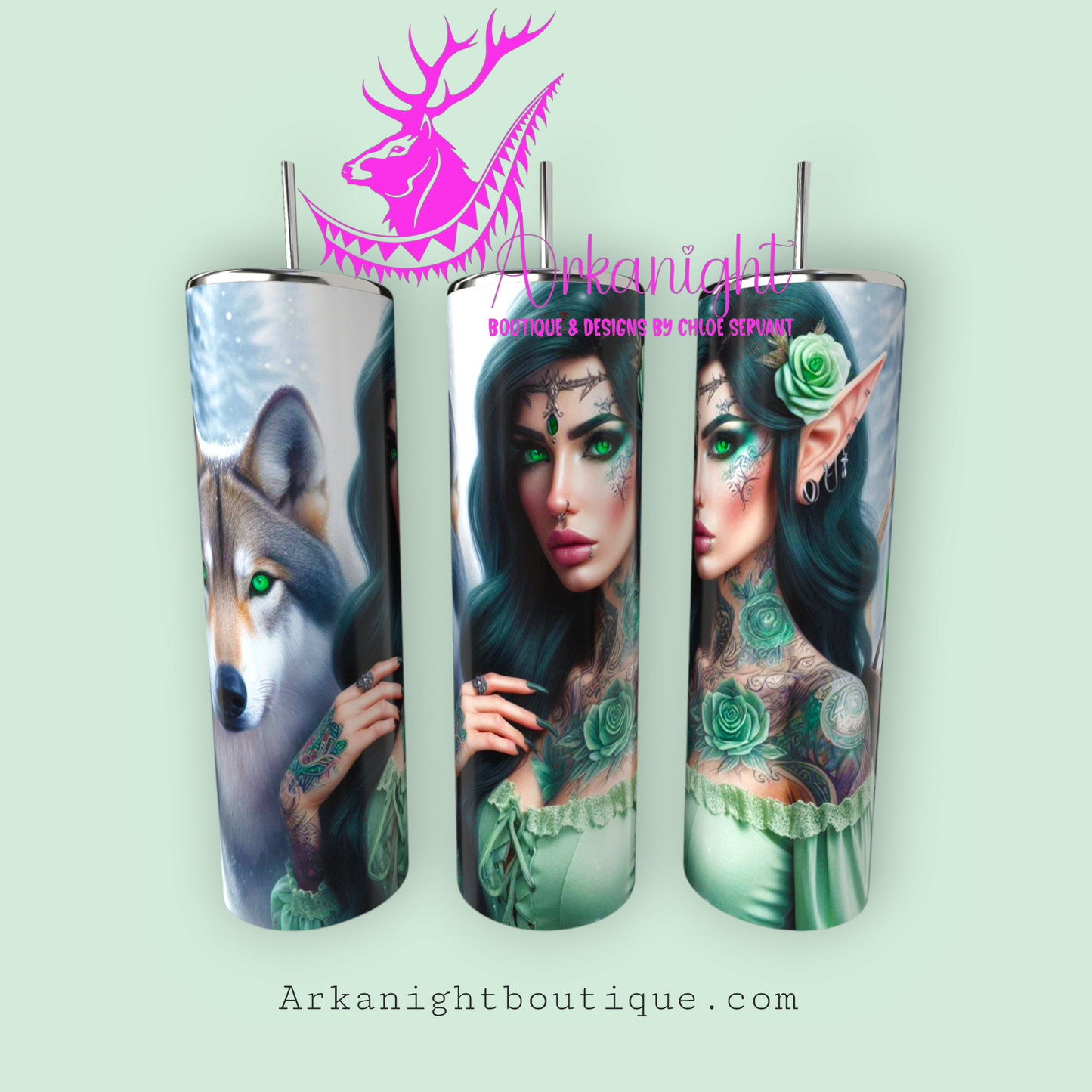 Gourde sur commande - Collection Elfiques - 19