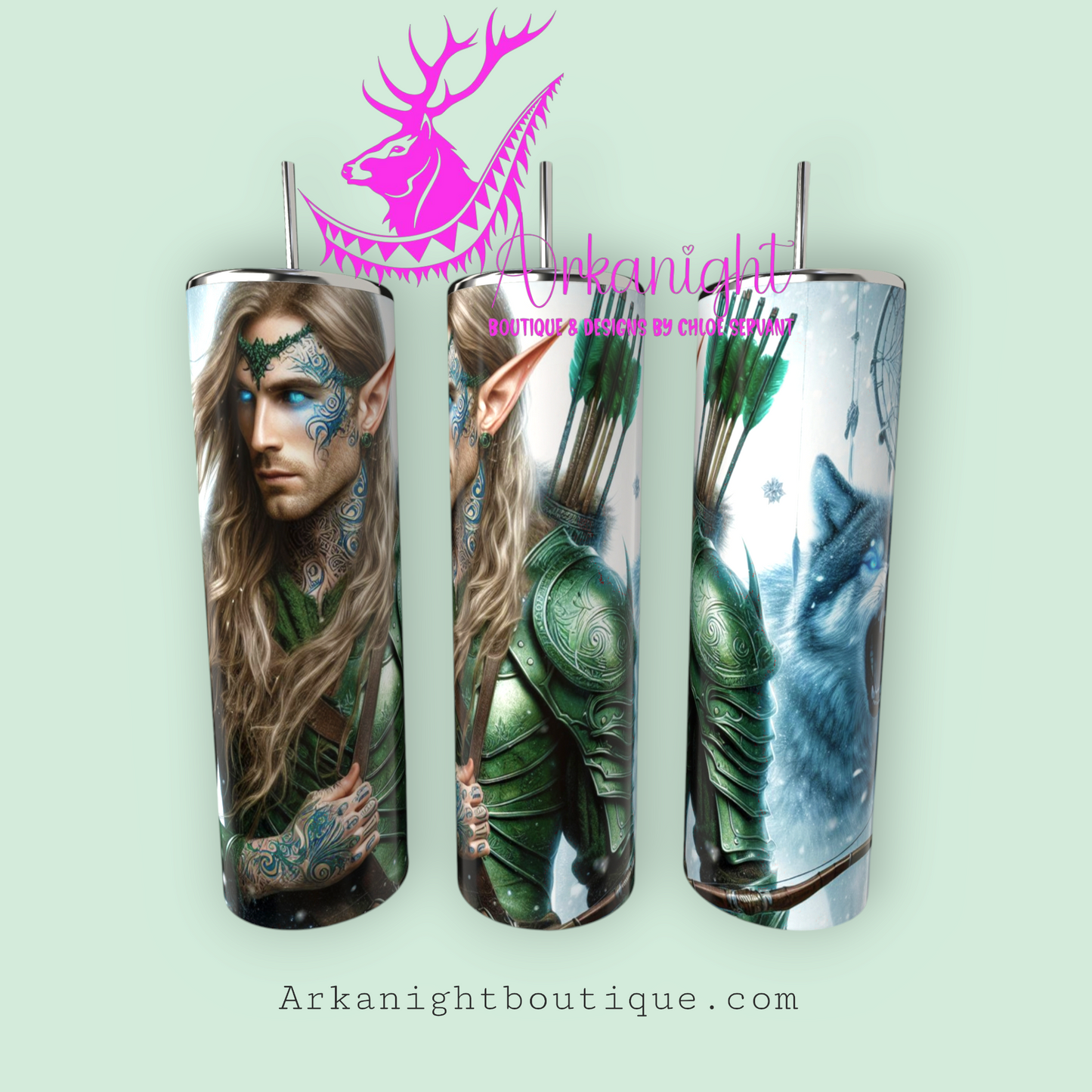 Gourde sur commande - Collection Elfiques - 16