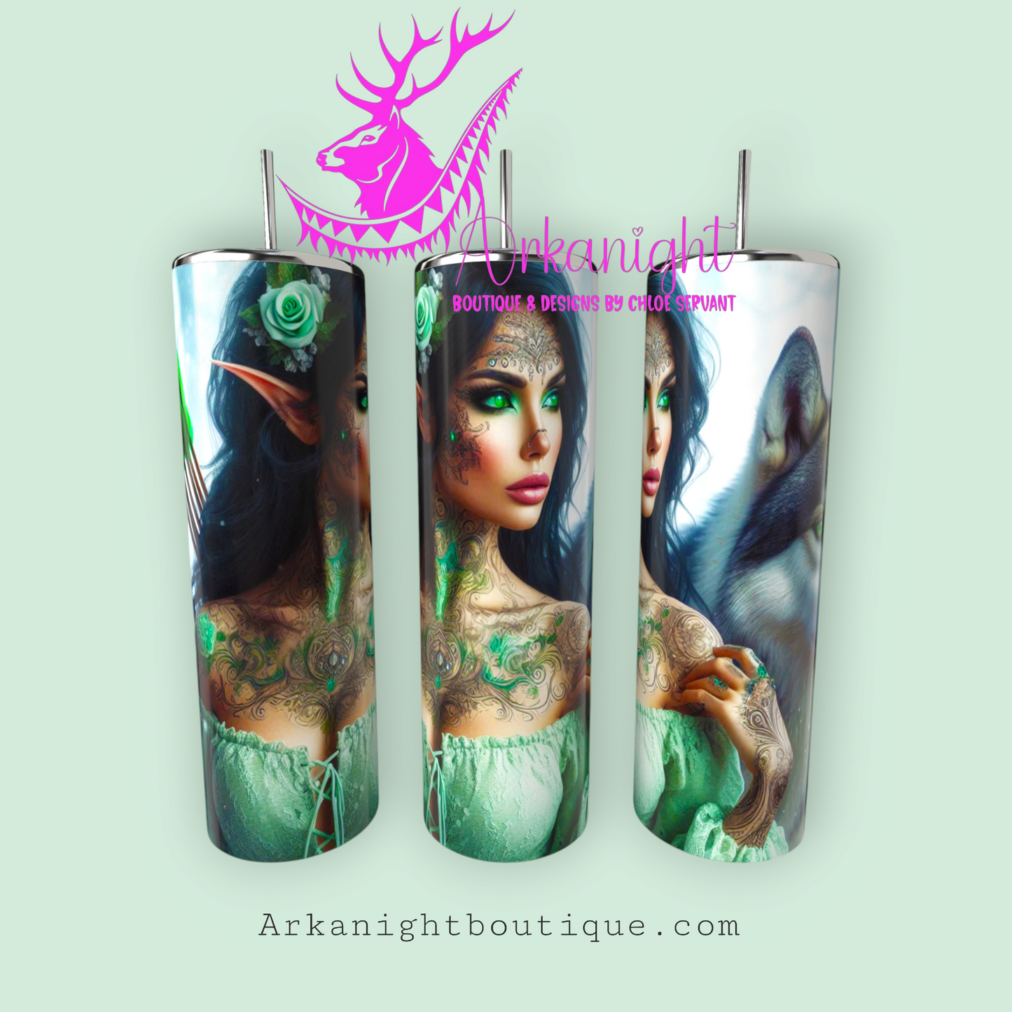 Gourde sur commande - Collection Elfiques - 12