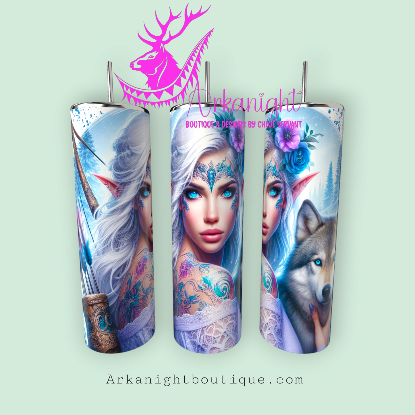 Gourde sur commande - Collection Elfiques - 09