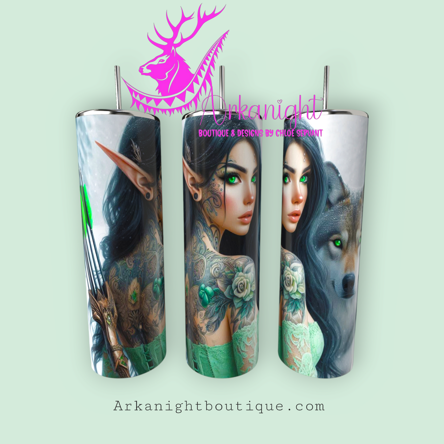 Gourde sur commande - Collection Elfiques - 08