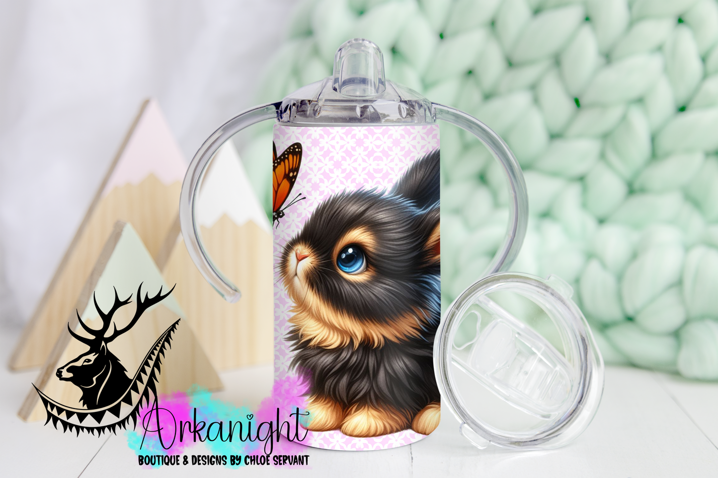 Gourde - Biberon Évolutif sur commande - Cute Bunny