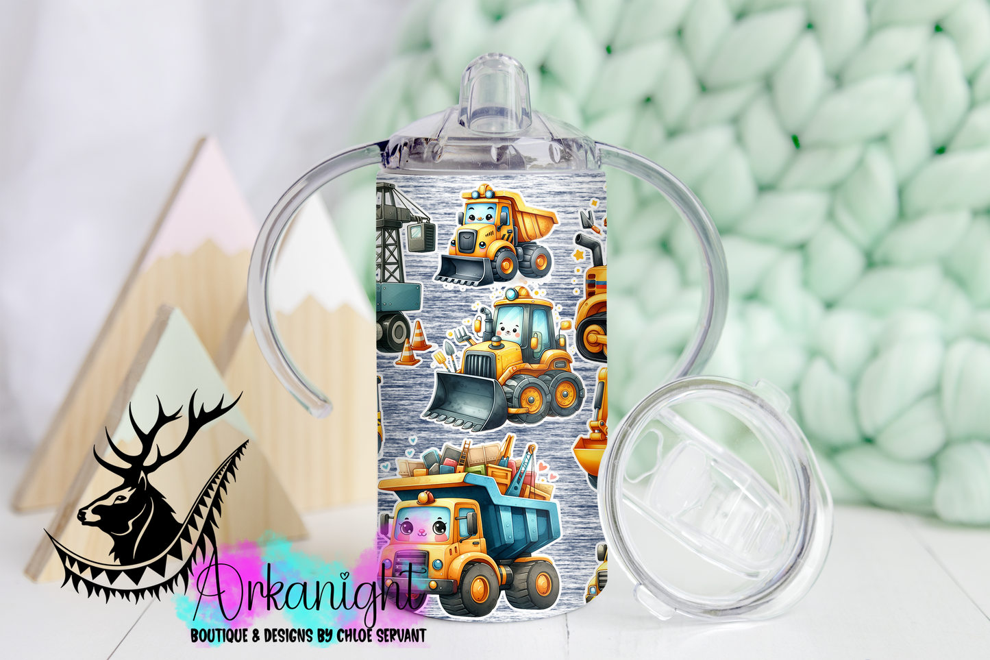 Gourde - Biberon Évolutif sur commande - Kawaii Construction