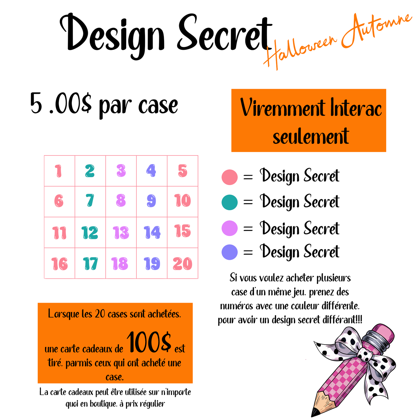 Design Secret - Thème Halloween/ Automne - Case 16