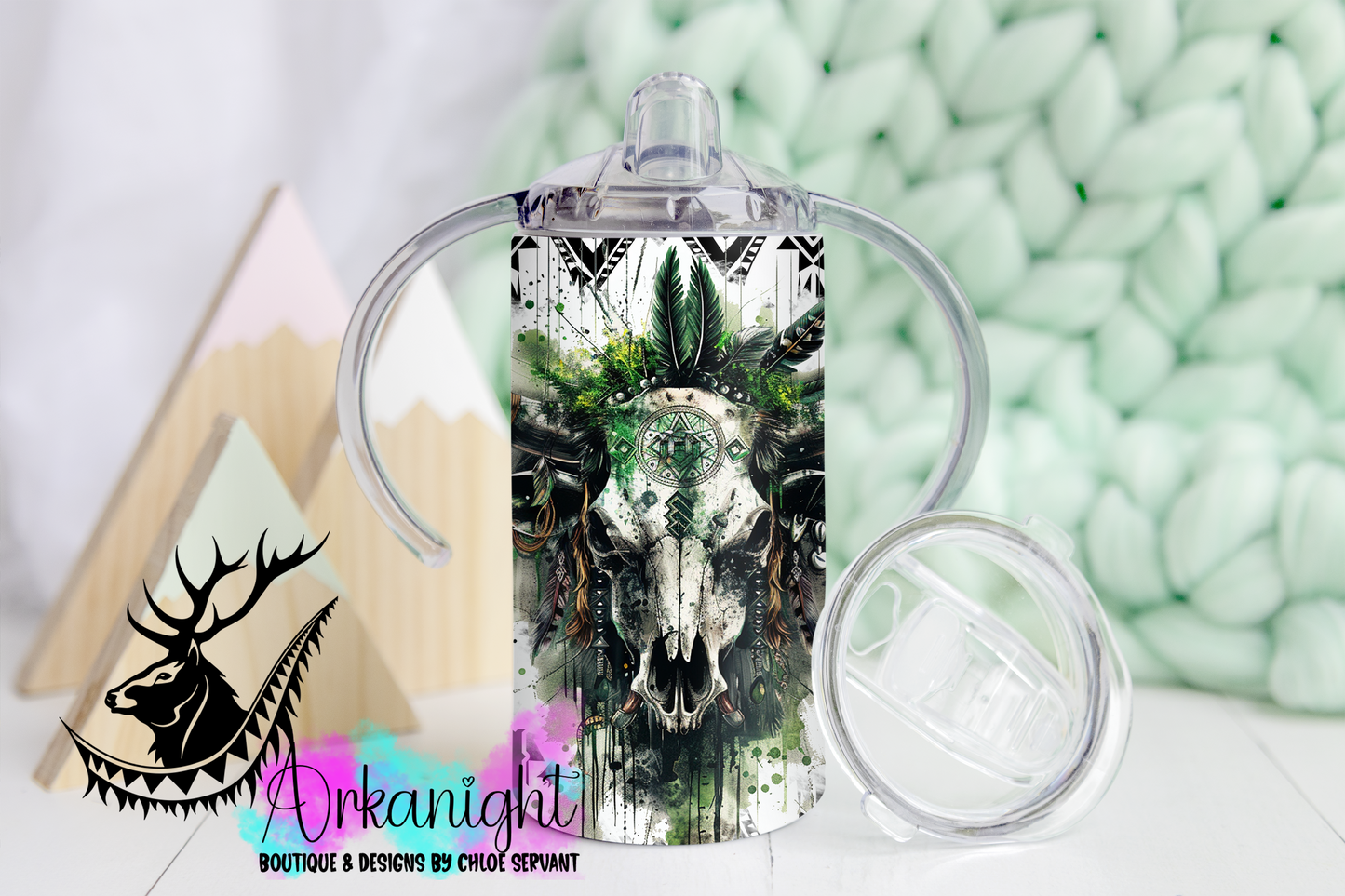 Gourde - Biberon Évolutif sur commande - Green Aztec Bramabull- Mini Cowboy