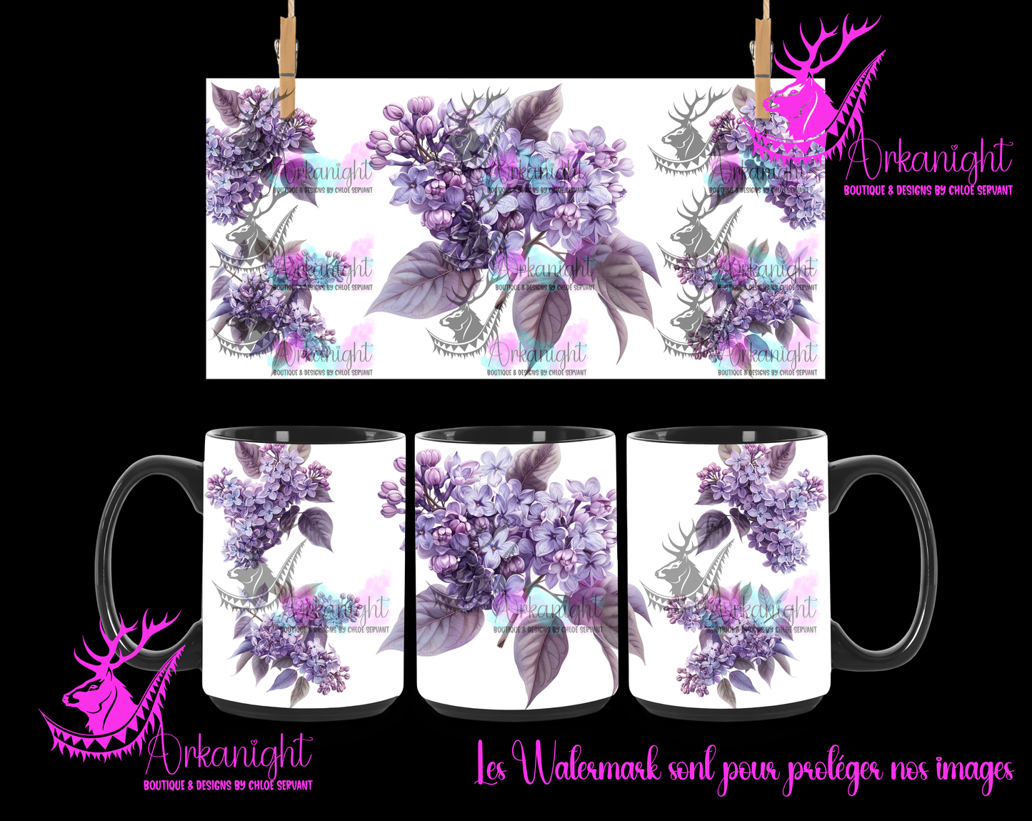 Tasse en céramique sur commande - Lilac