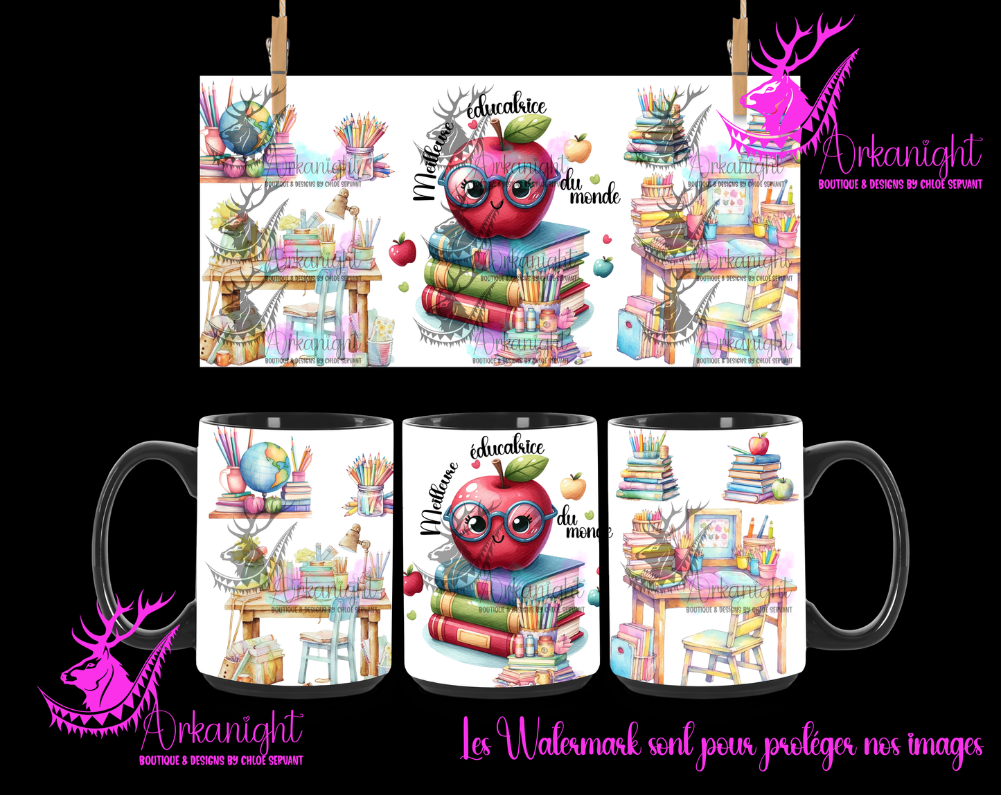 Tasse en céramique sur commande - Meilleure éducatrice du monde