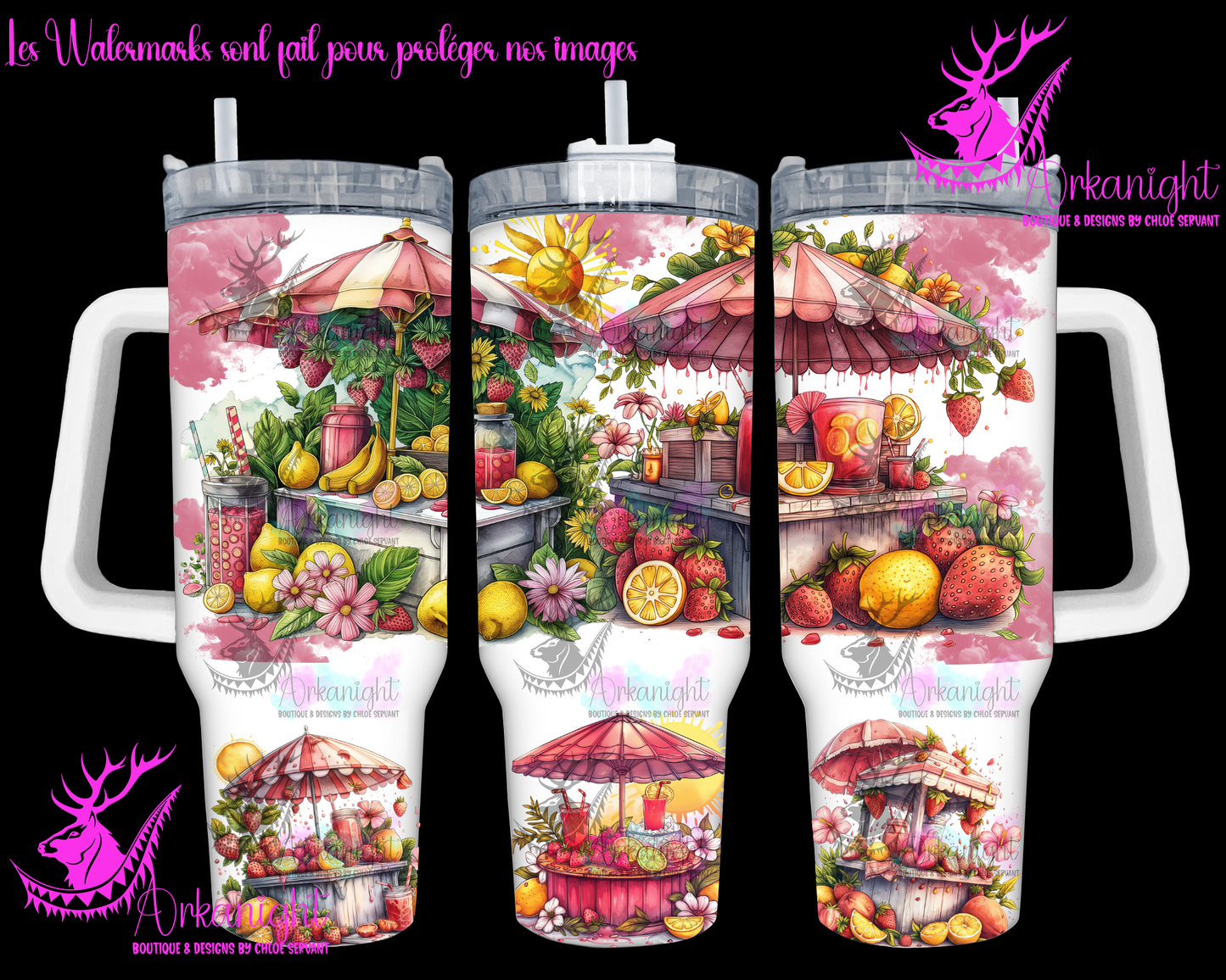 Numérique 40 oz - Strawberry Limonade Stand