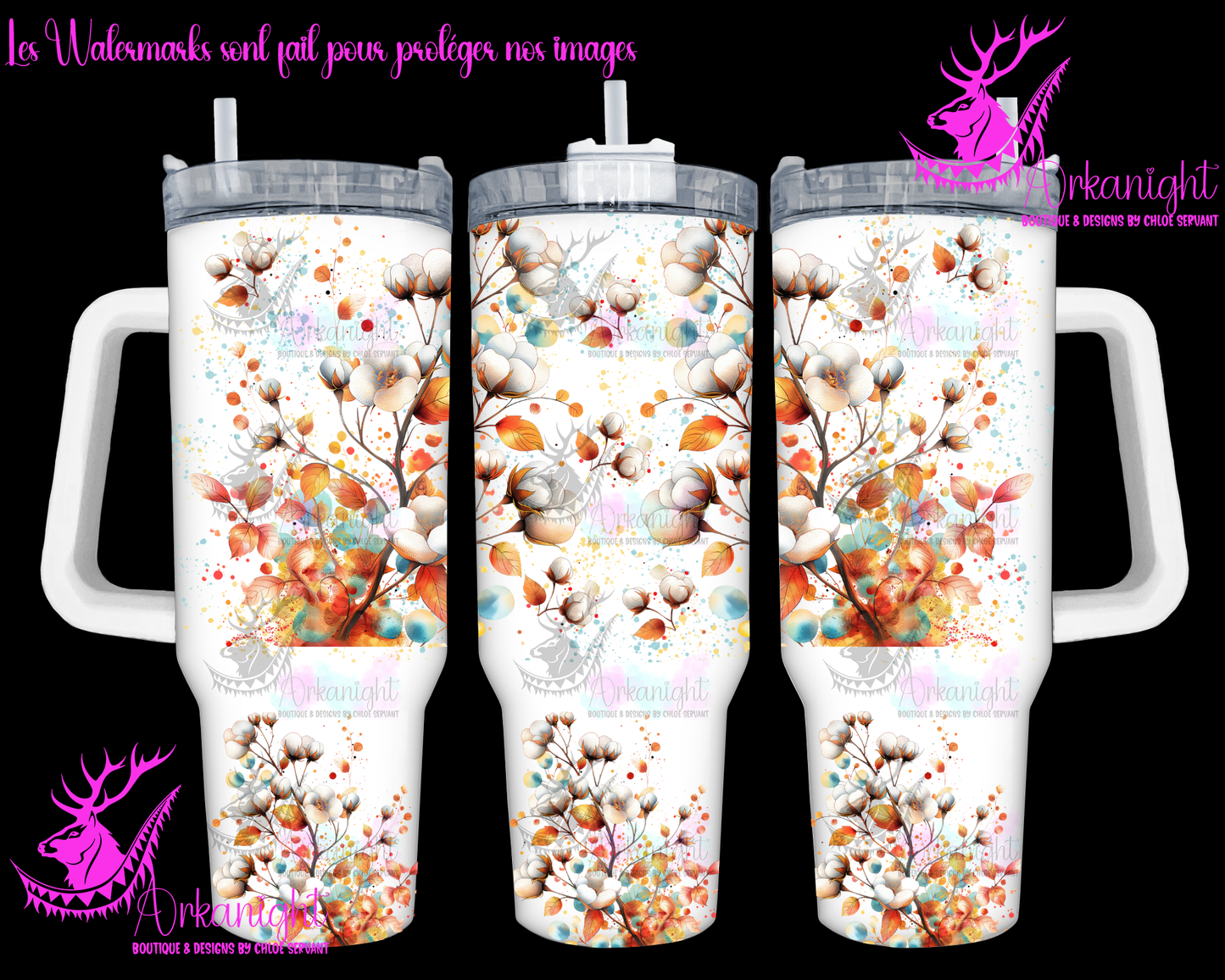 Gourde 40 oz sur commande - Autumn 2024 - Cotton