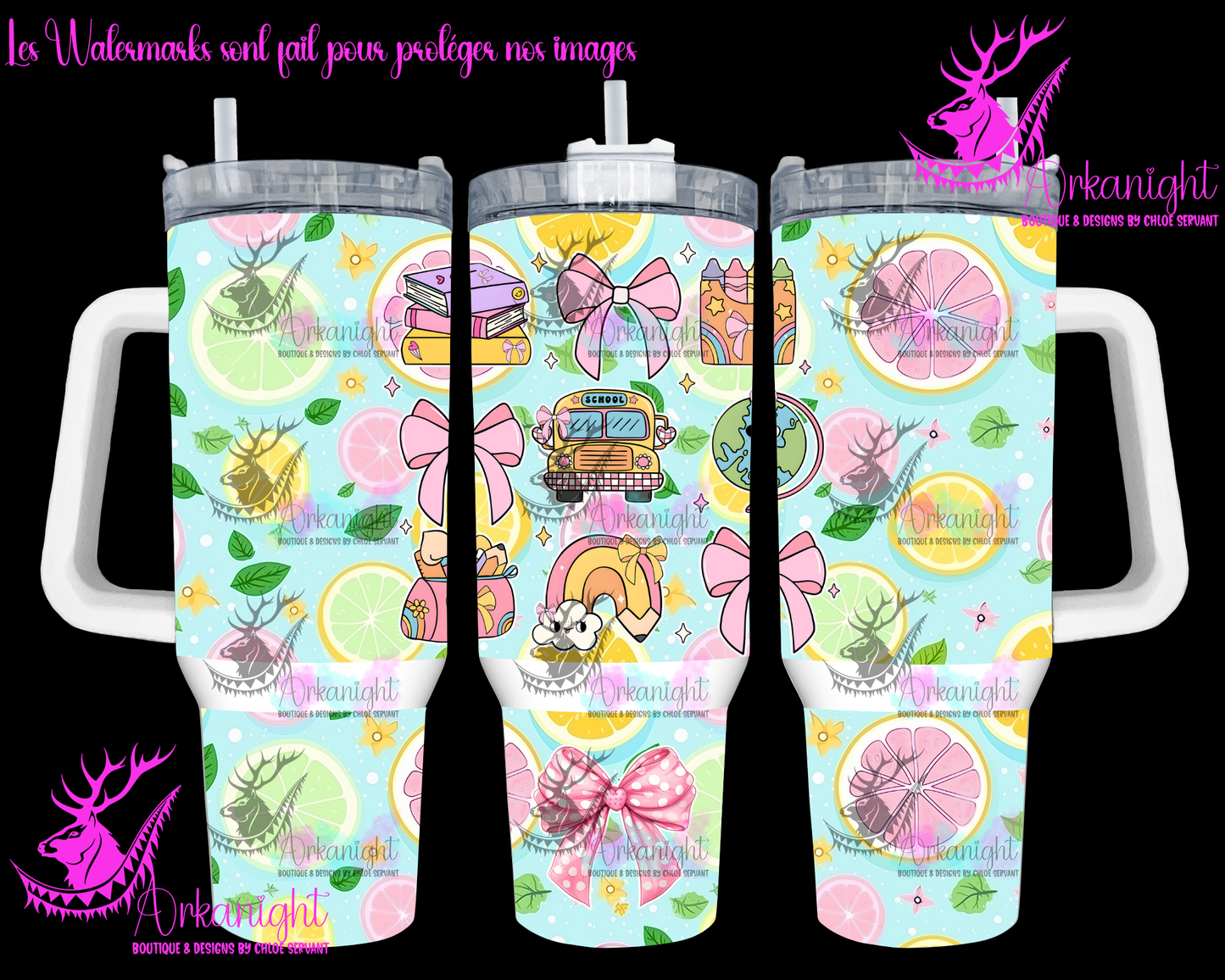 Gourde 40 oz sur commande - Rentrée Scolaire