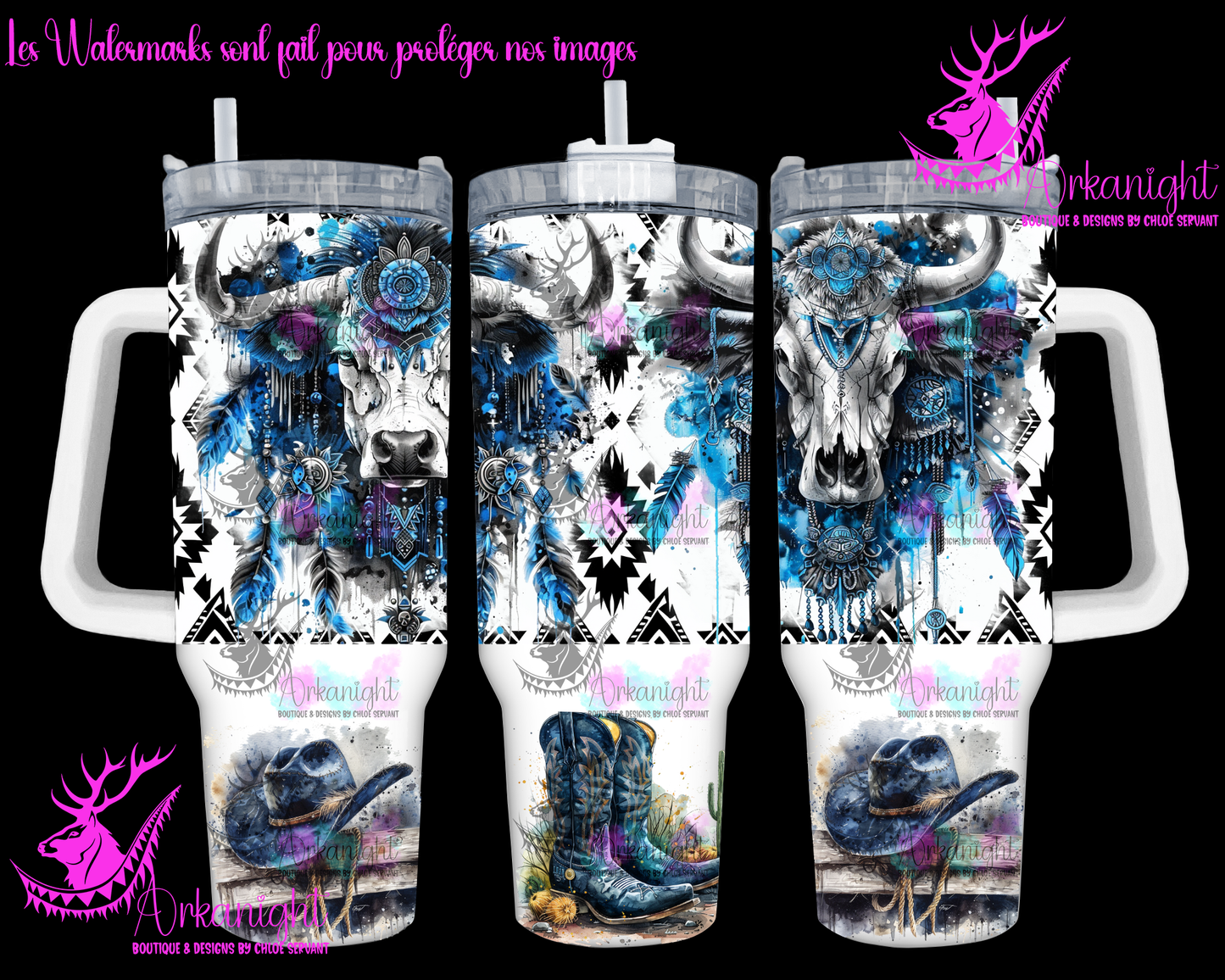 Numérique 40 oz - Blue Aztec Bramabull