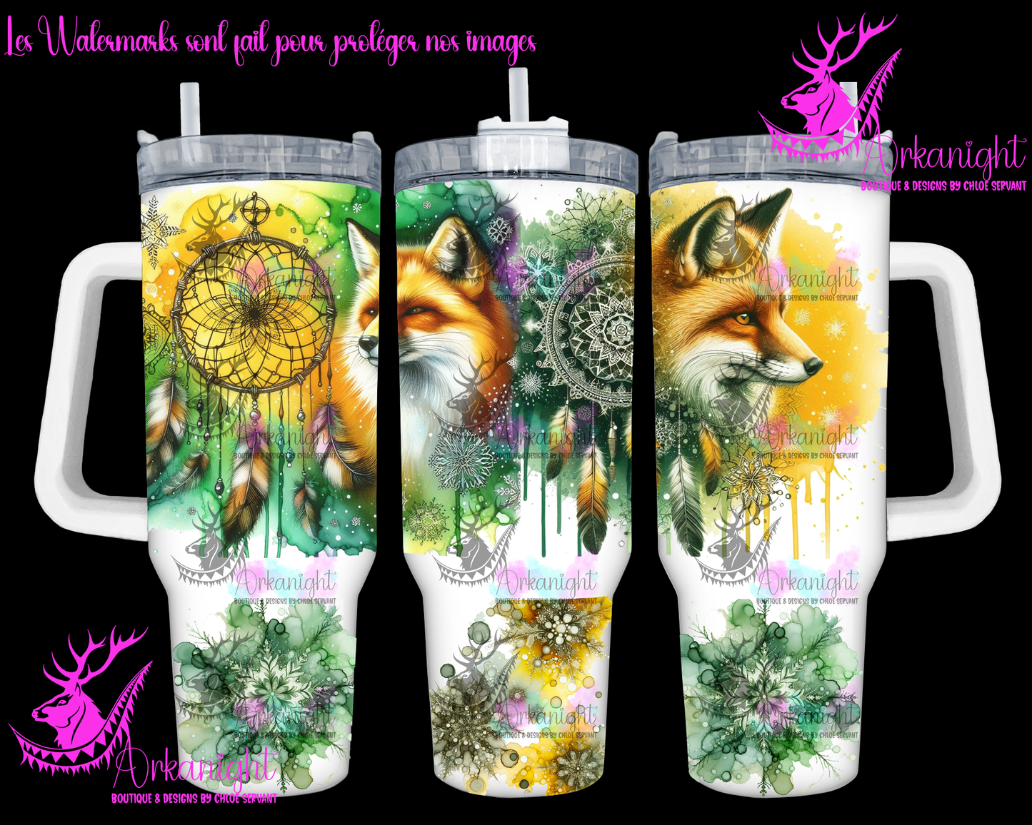 Gourde 40 oz sur commande - Artic Fox