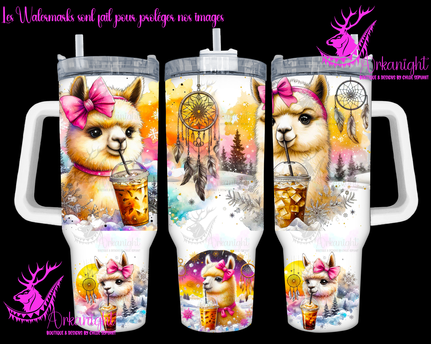 Gourde 40 oz sur commande - Artic Alpaca