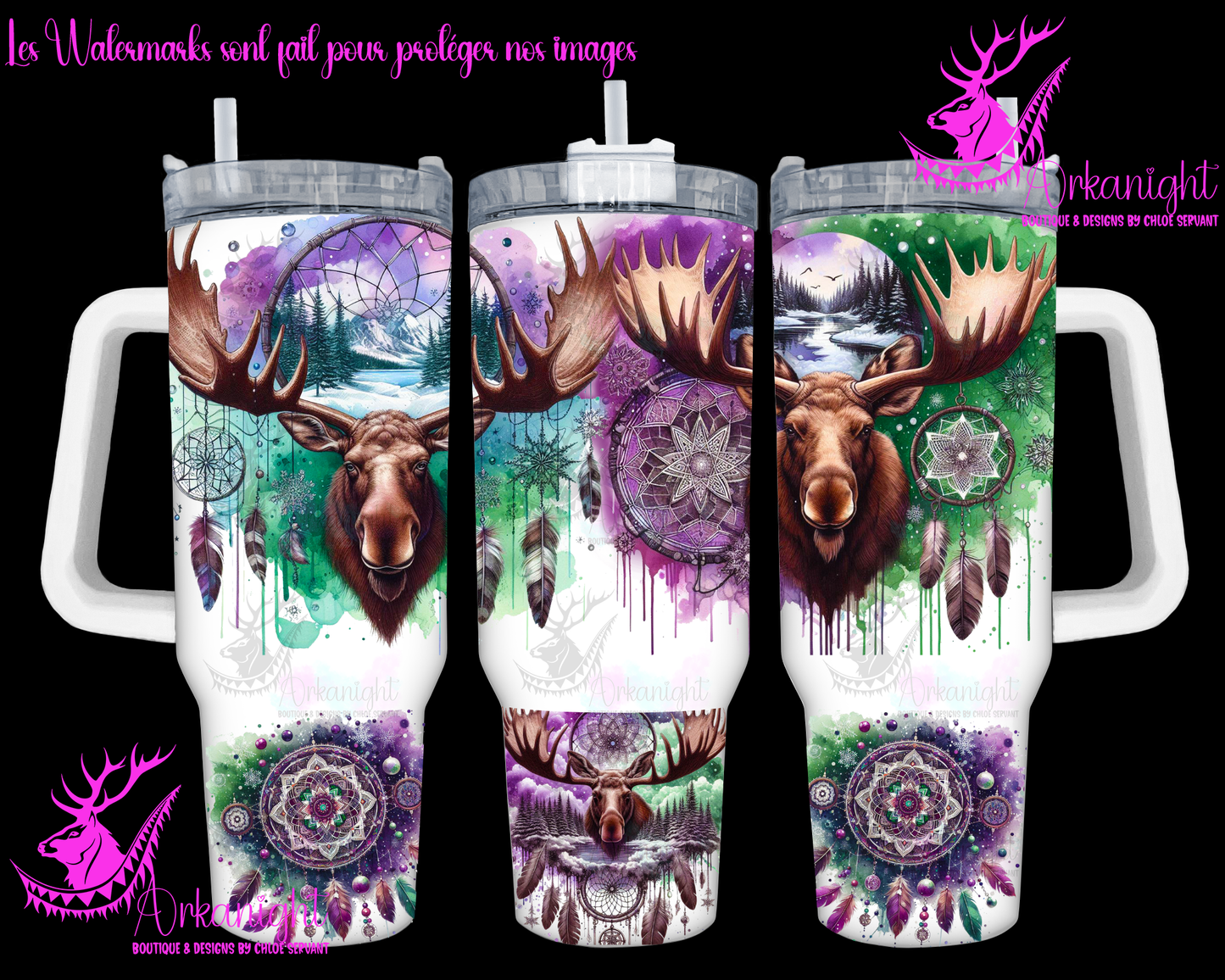 Gourde 40 oz sur commande - Artic Moose