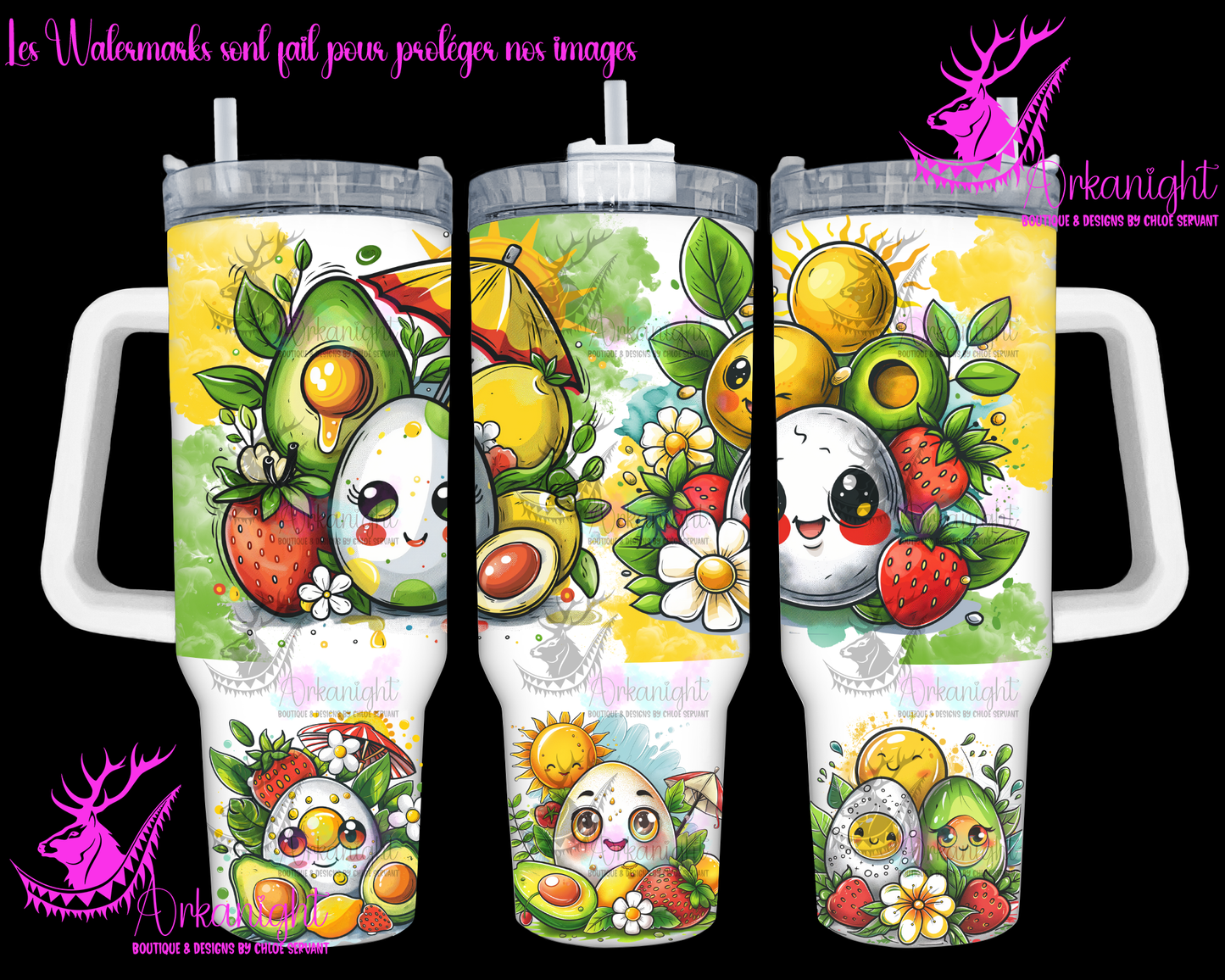 Numérique 40 oz - Cute Summer Breakfast