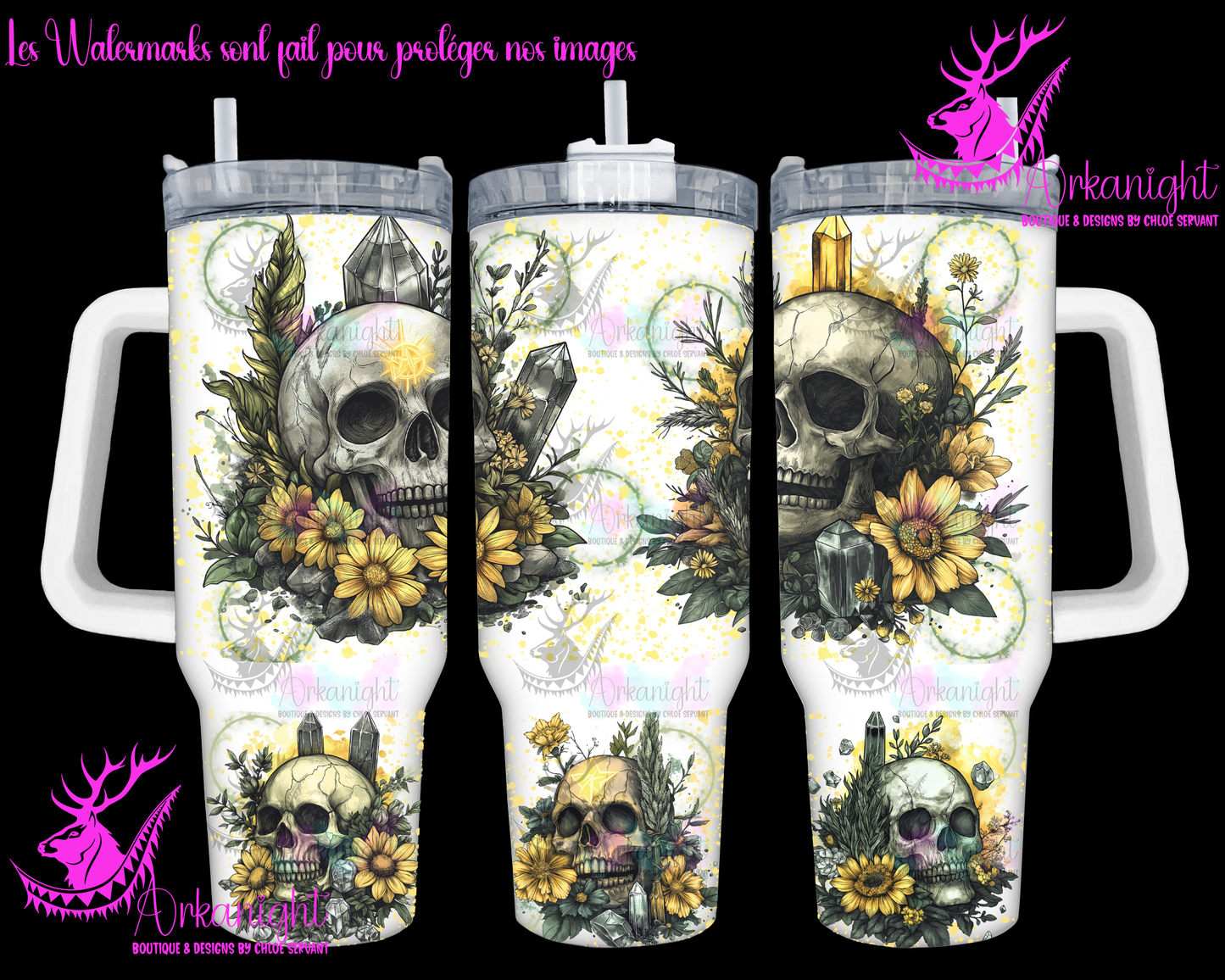 Numérique 40 oz - Autumn 2024 - Yellow Skull