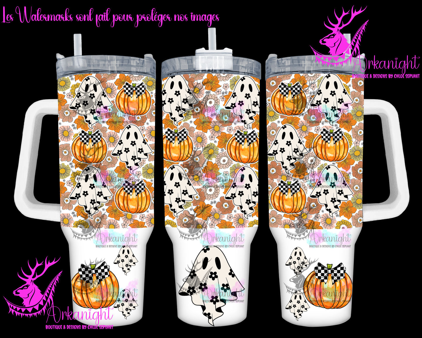 Numérique 40 oz - Autumn 2024 - Coquette Groovy Ghost
