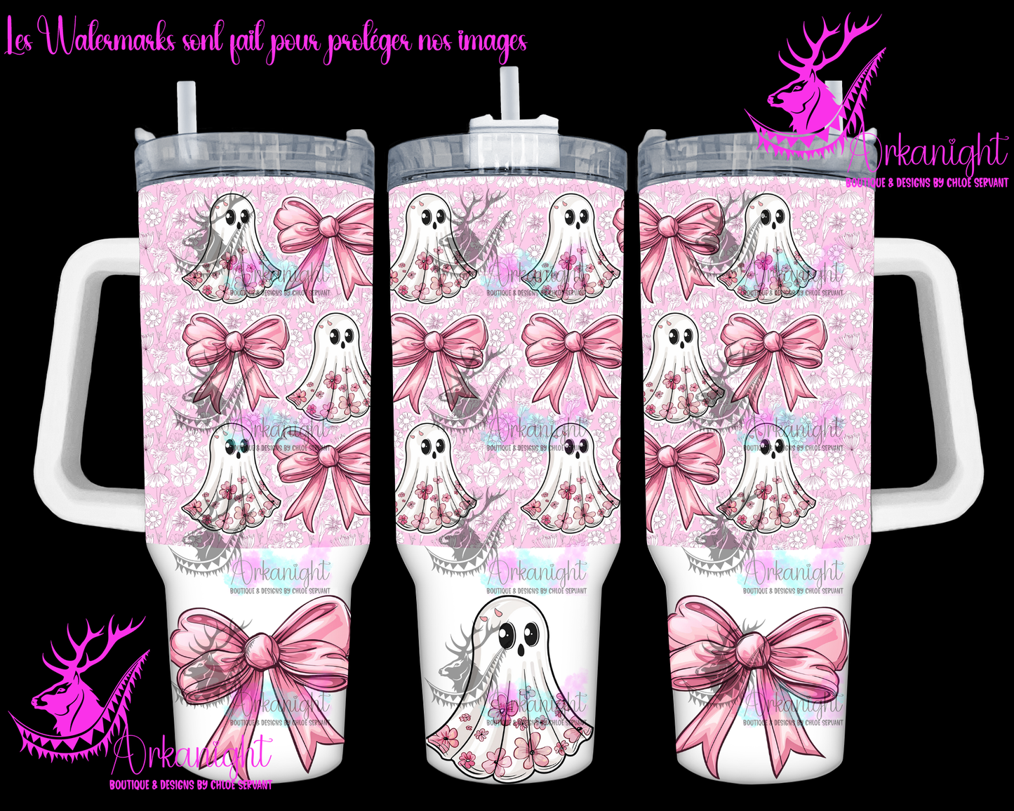 Numérique 40 oz - Autumn 2024 - Pink Coquette Ghost