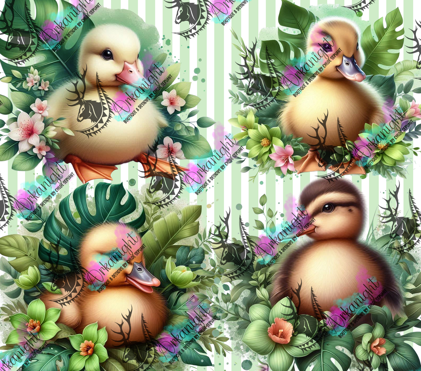 Numérique - Collection Monstera & Animals 2025 - Baby Duck