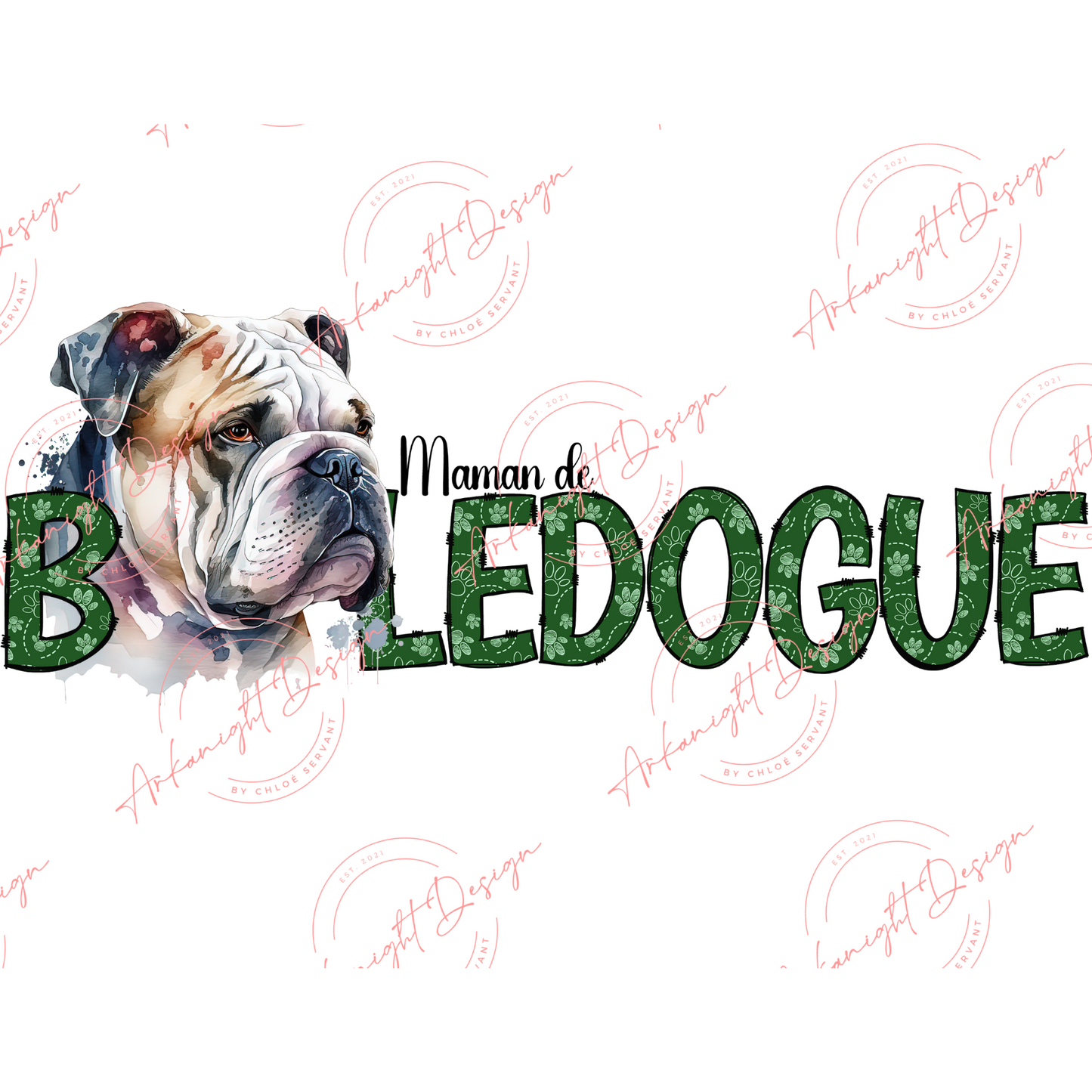 Maman de bouledogue