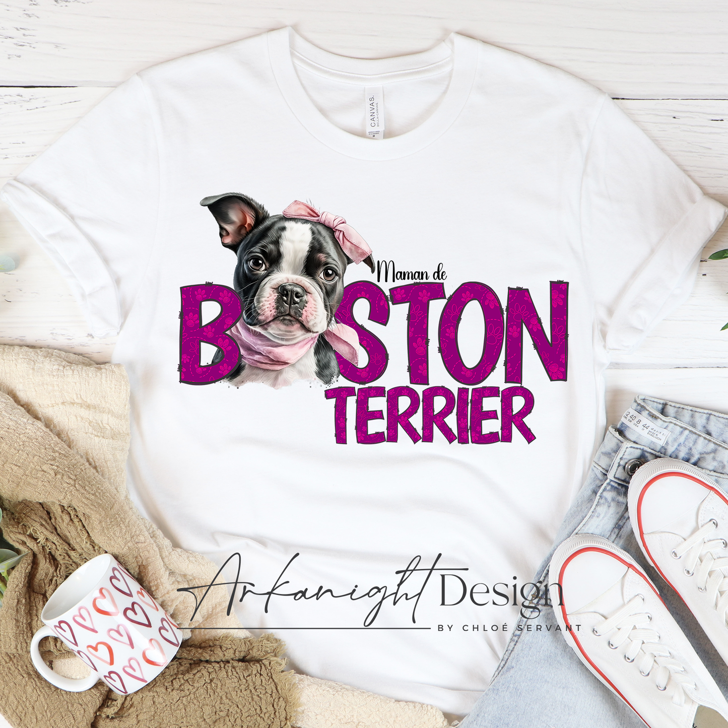 Maman de Boston Terrier