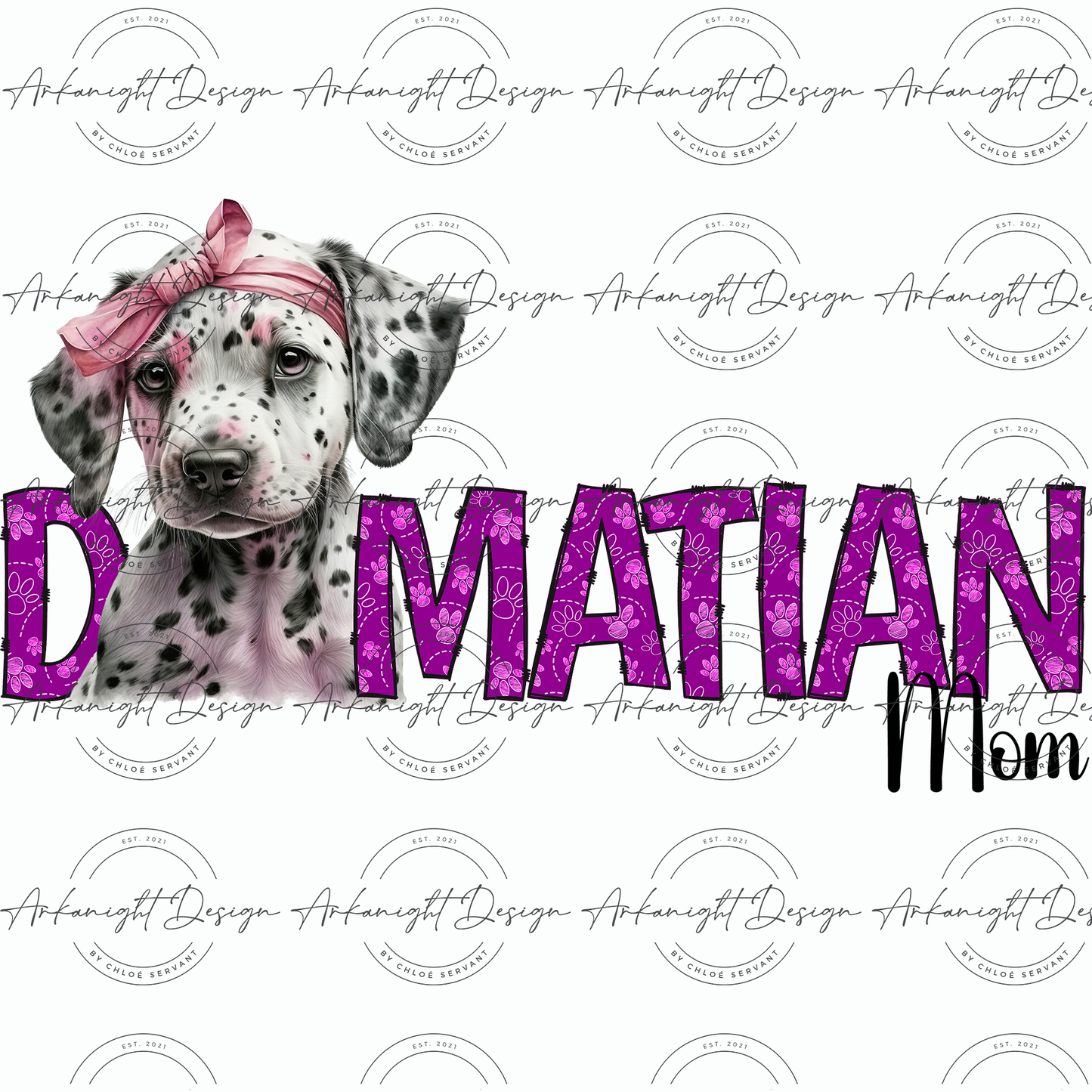 Dalmatian mom