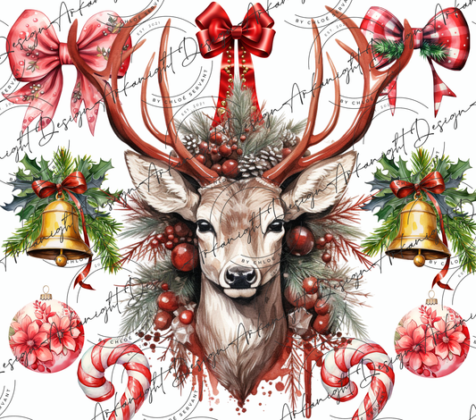 Red Christmas Deer