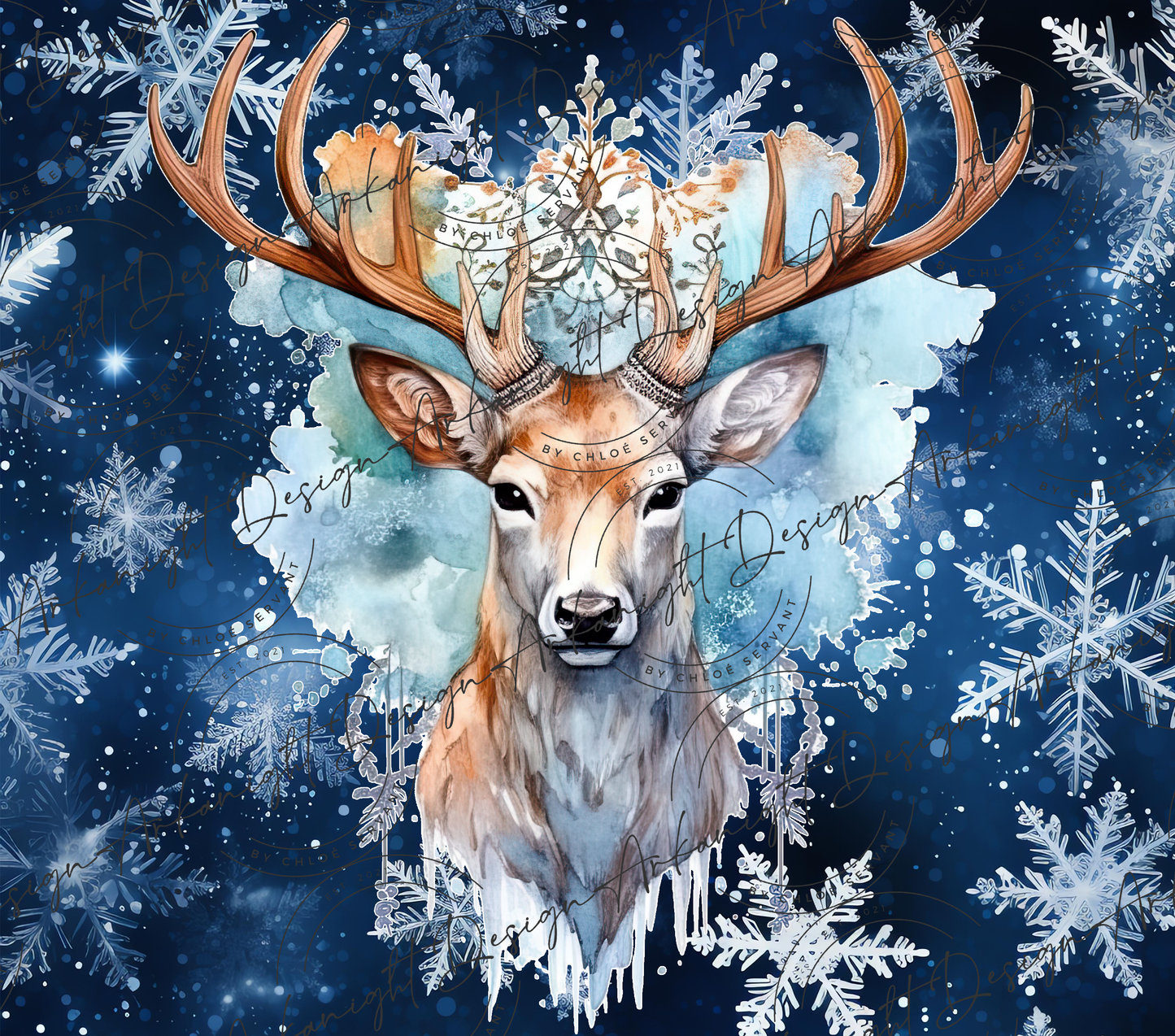 Winter Deer