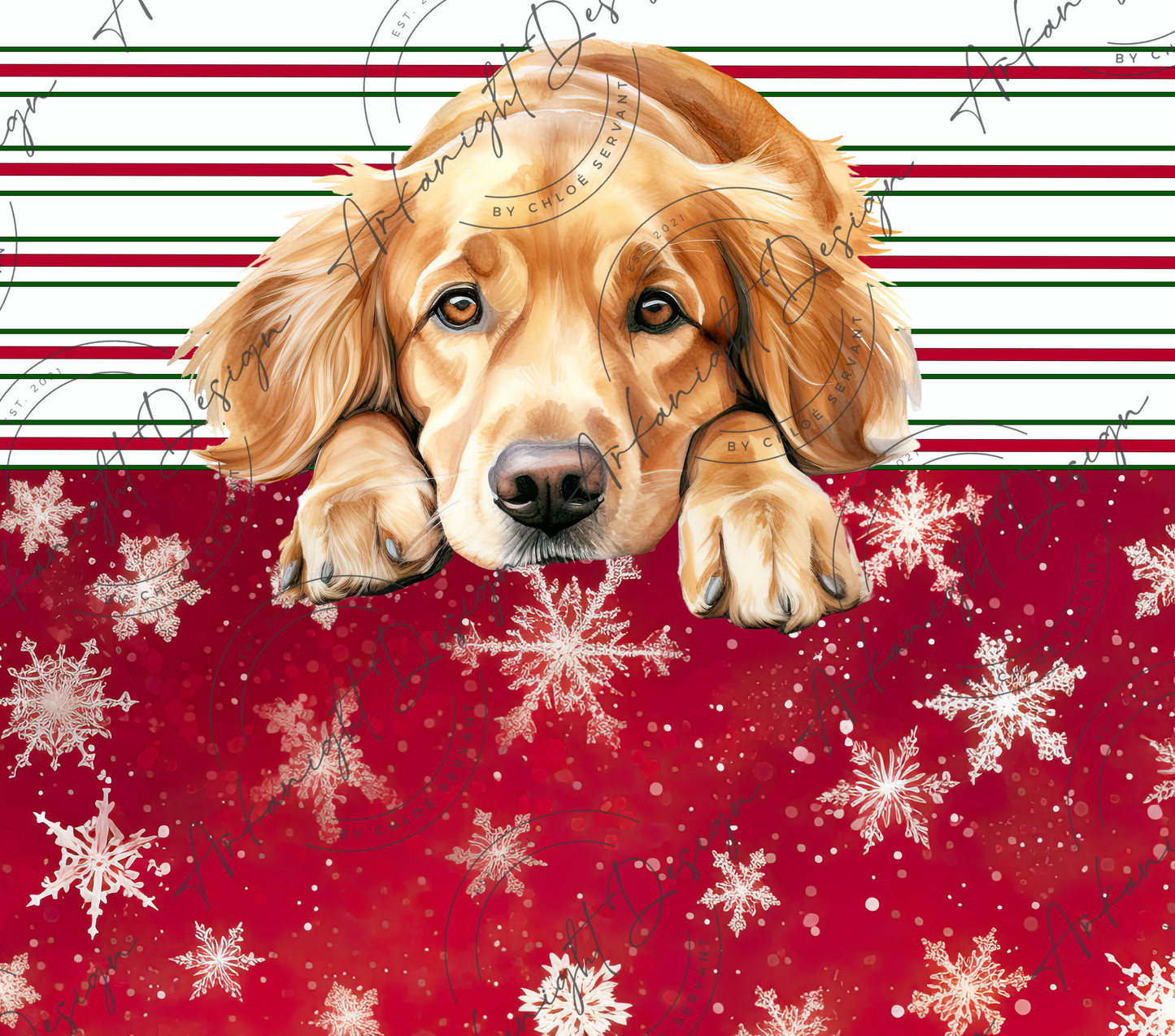 Golden Retriever - Christmas