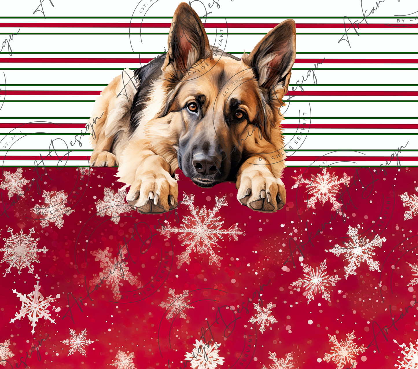 German Shepherd - Christmas