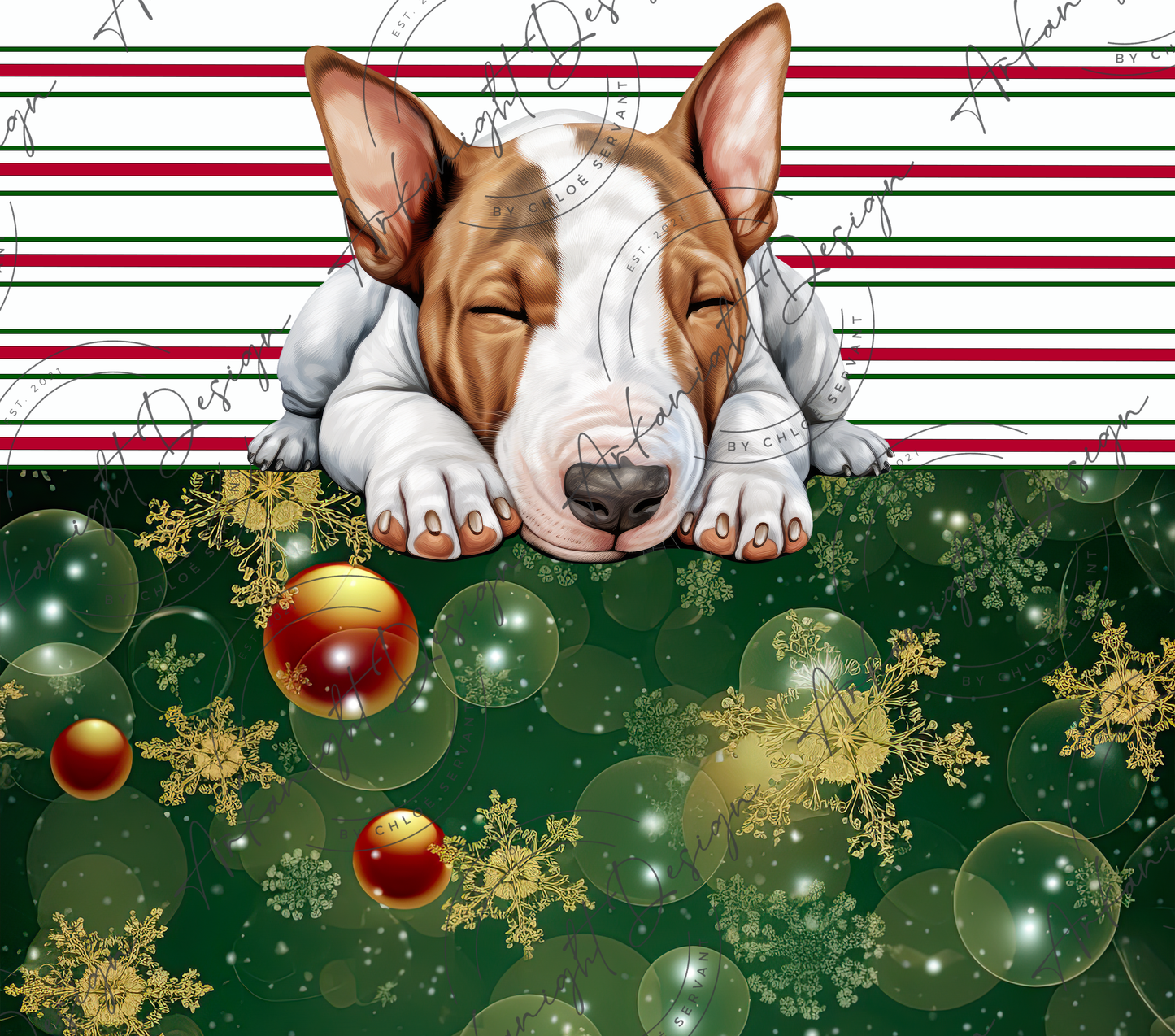 Bull Terrier - Christmas