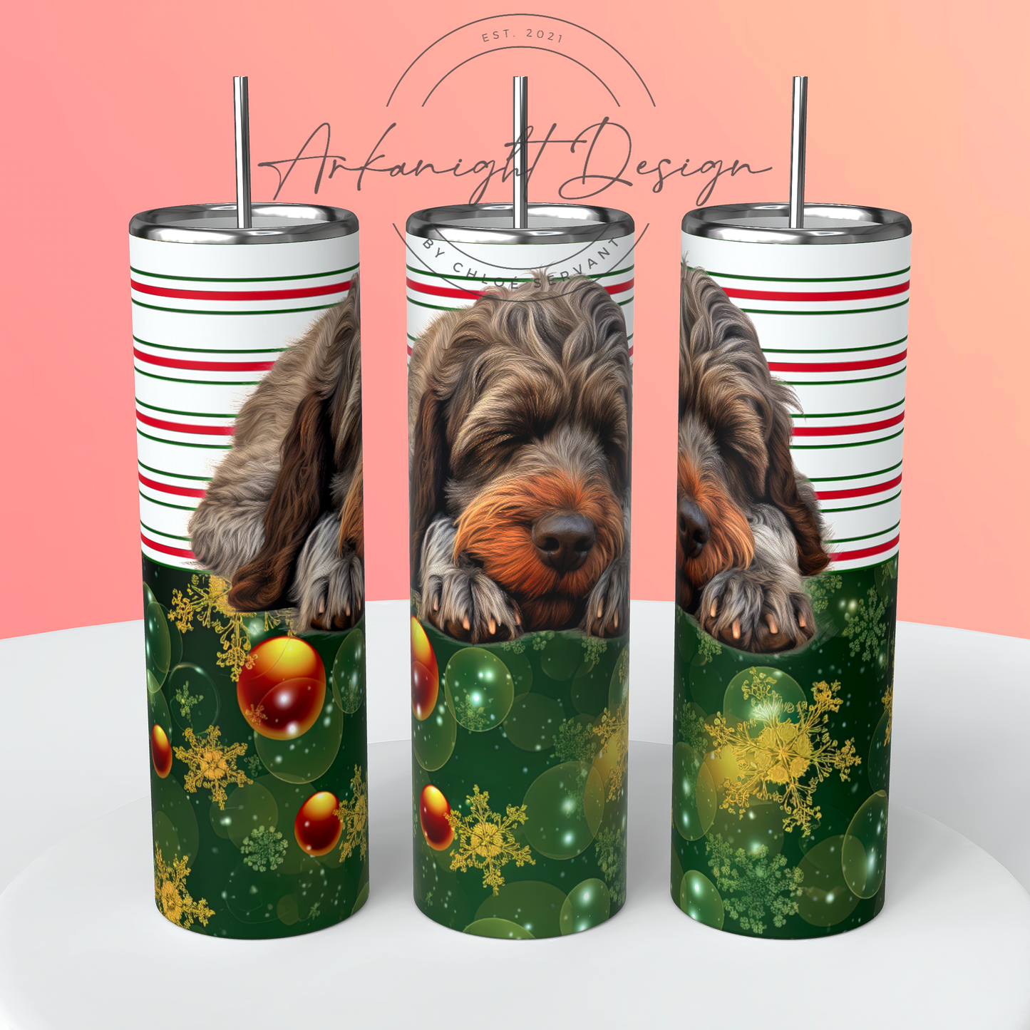 Wirehaired Pointing Griffon - Christmas