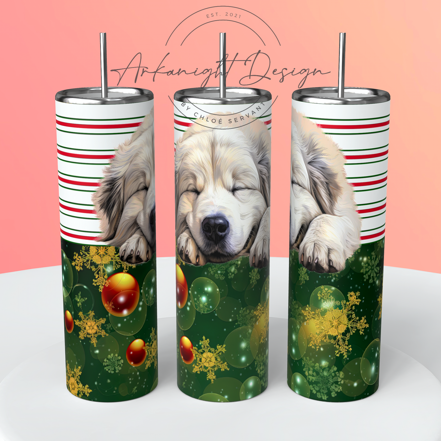 Great Pyrenees - Christmas