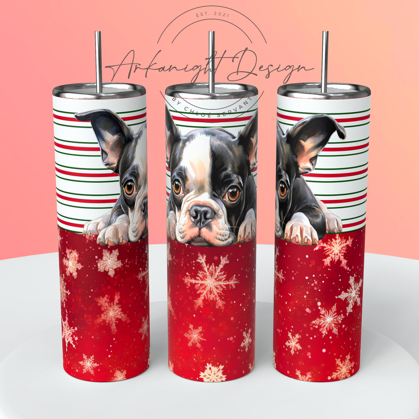 Boston Terrier - Christmas